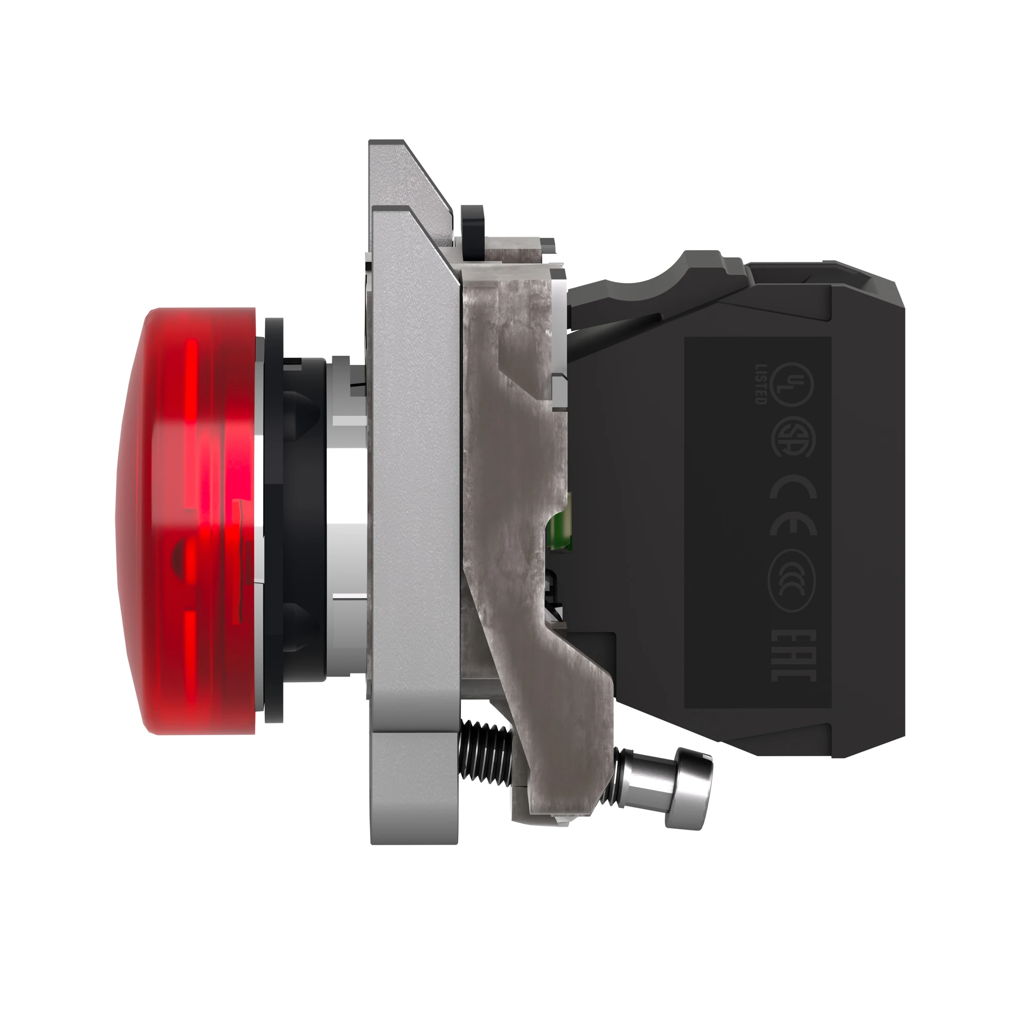 Schneider Electric XB4BV64 Pilot light, Harmony XB4, metal, 22mm, red, with transformer, incandescent lamp BA9s, smooth calotte, screw terminal, 250V (img_005)