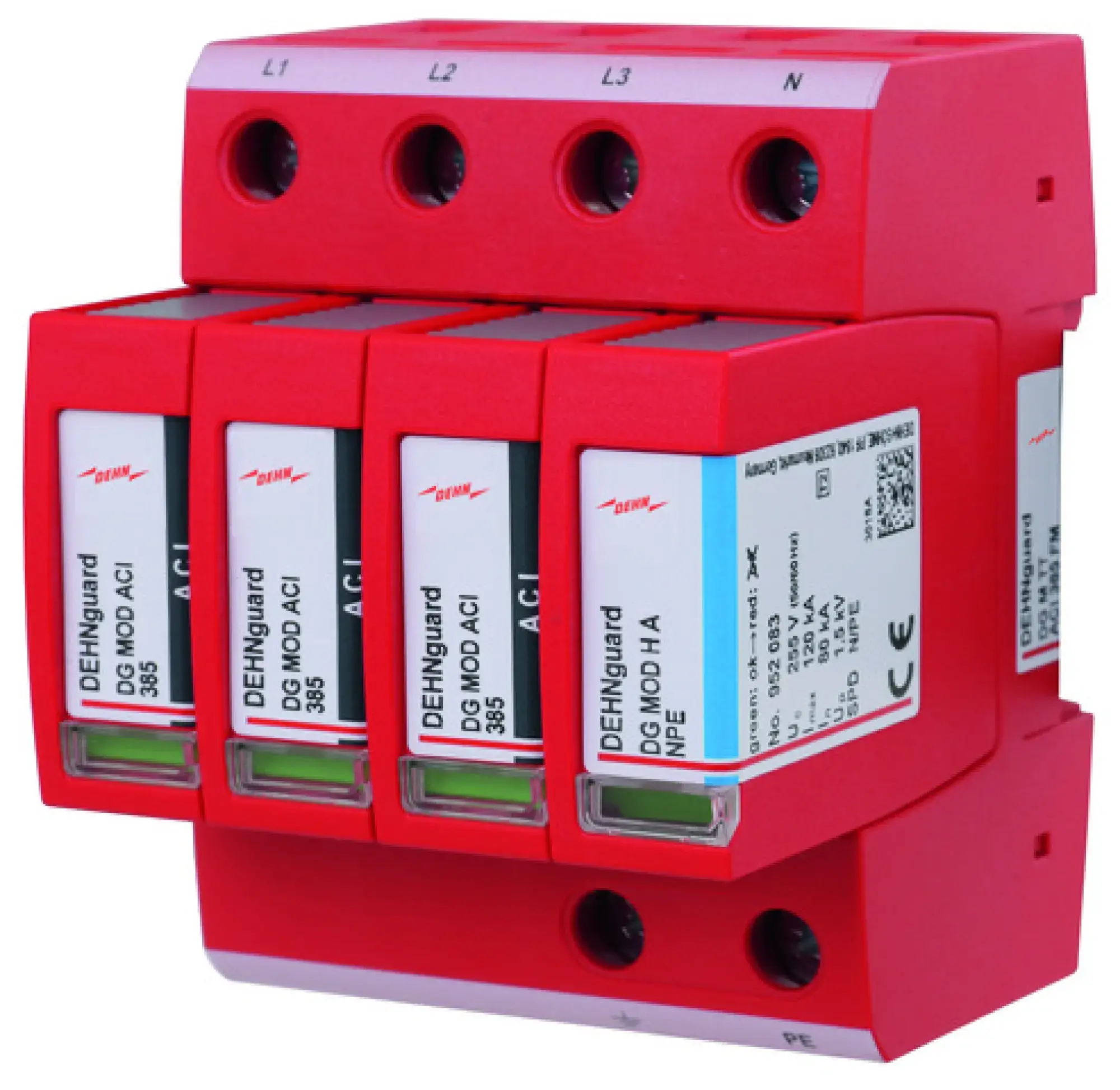 Dehn 952342 Surge arrester type 2 DEHNguard M 4-pole Uc 385V w. ACI technology (img_001)