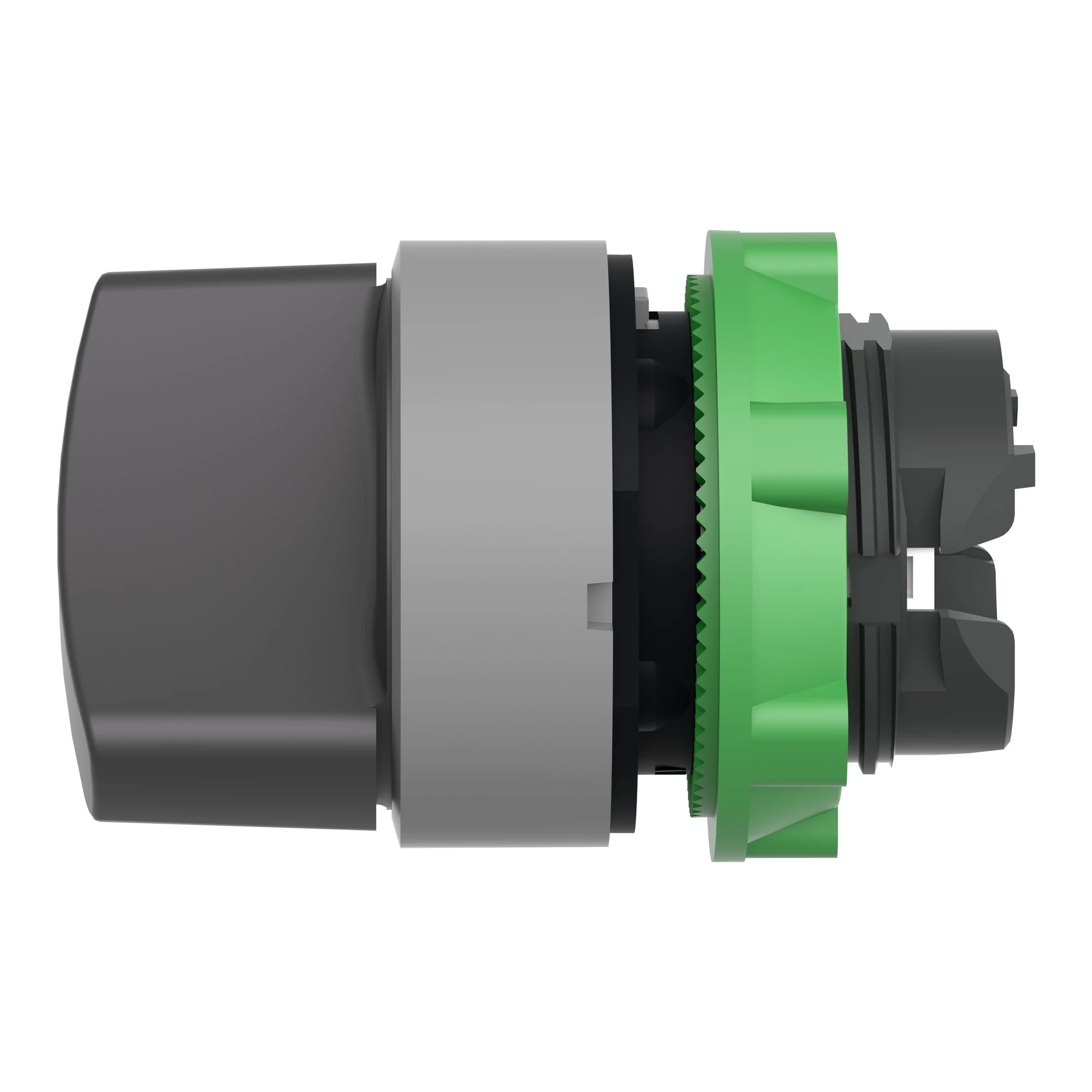 Schneider Electric ZB5AD4C0 Selector switch, front element, Harmony XB5, plastic, 22mm, light gray, black, 2 positions, momentary (img_006)