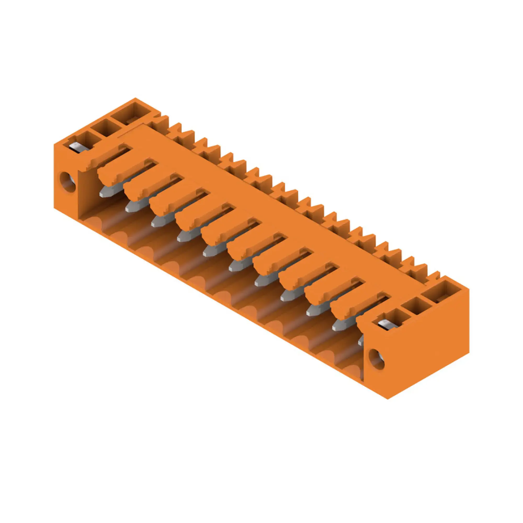 Weidmüller 1607130000 PCB connector (board connection), 160 V, 17 A, Pitch in mm: 3.50, Number of poles: 11, THT solder connection, Box (img_001)