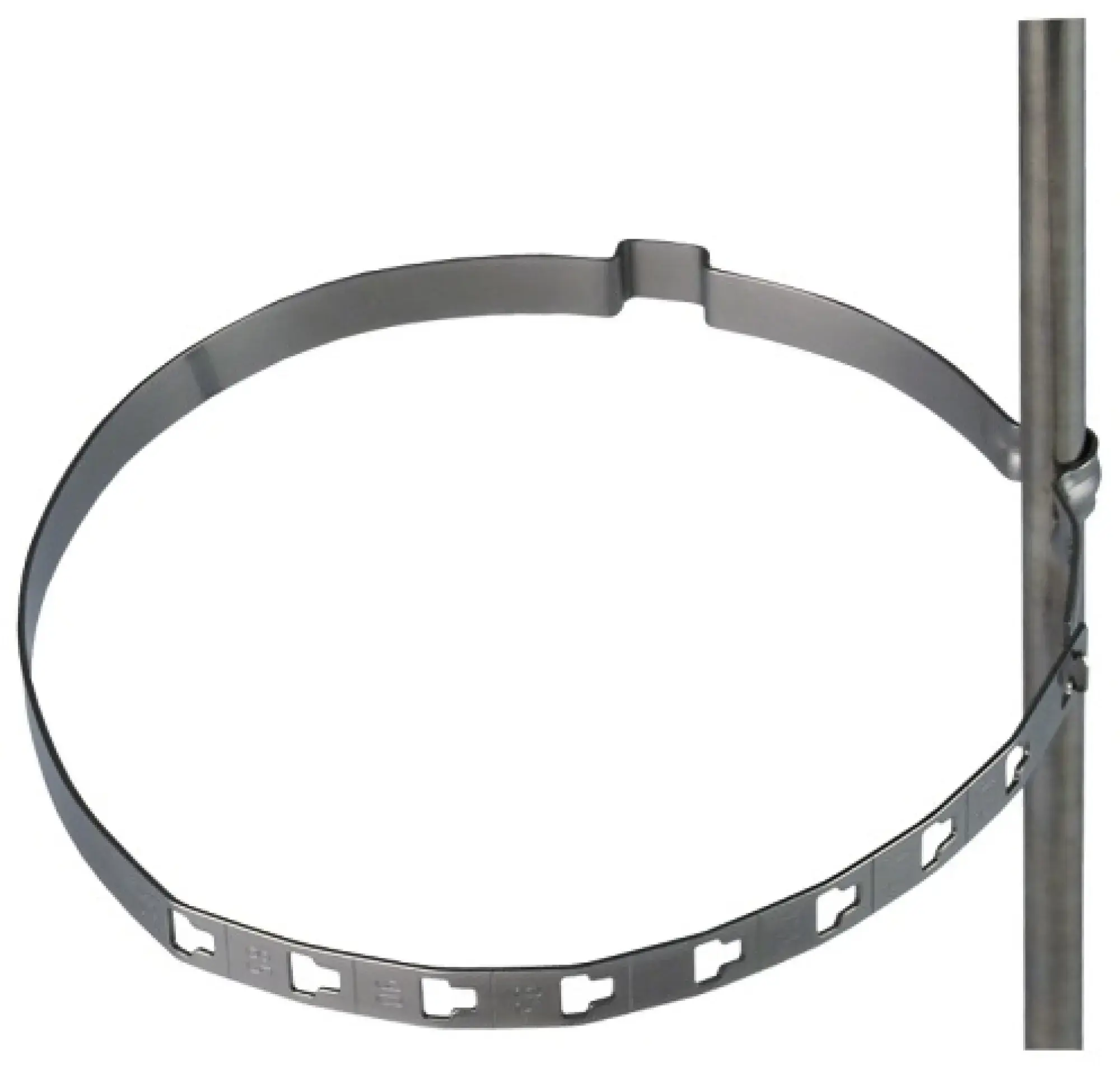 Dehn 200069 Conductor holder for Rd 8mm StSt for downpipes D 80-120mm (img_001)