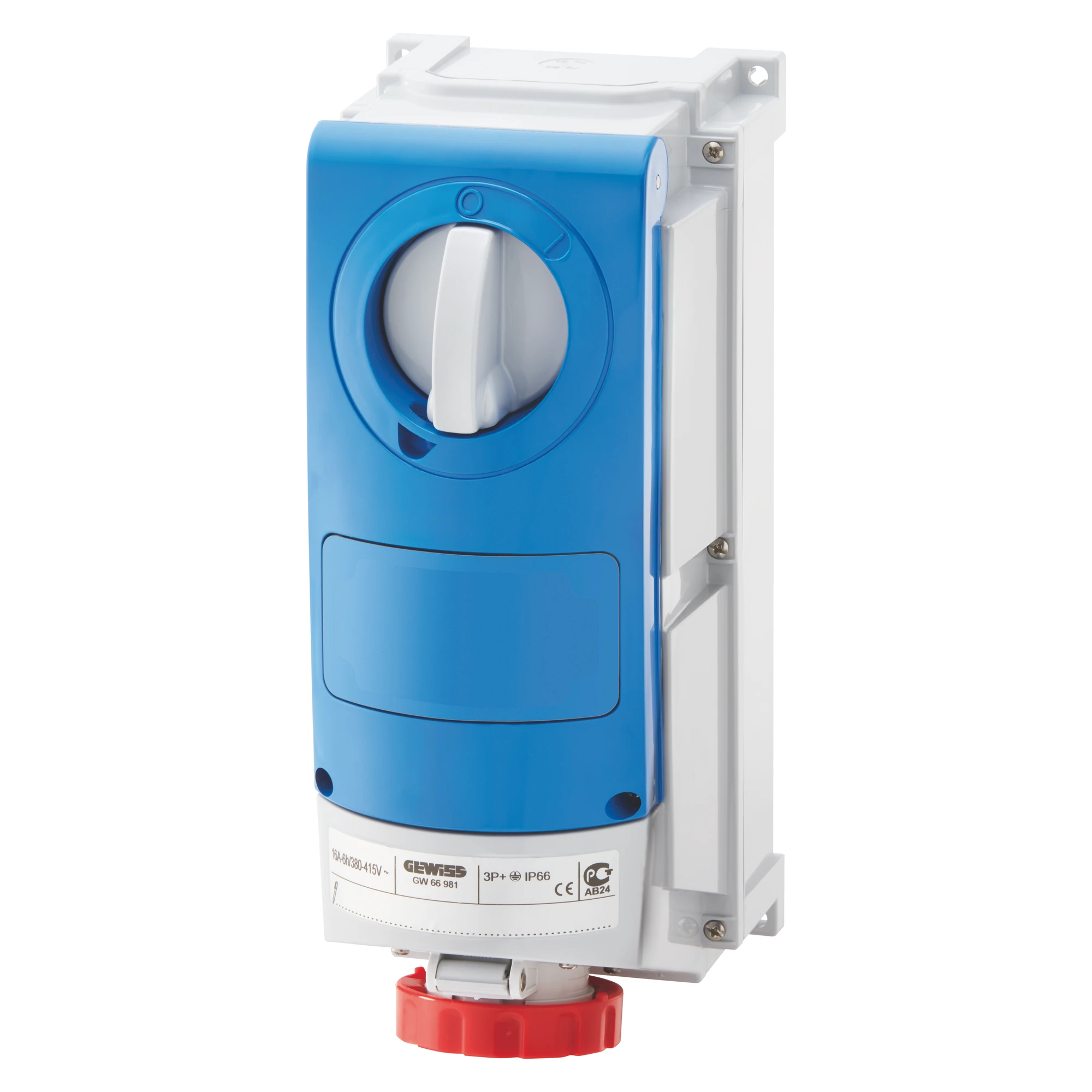 GEWISS GW66531 IEC Steckdose schaltbar senkrecht mit Gehaeuse 63A/4 pol. 400V IP66 (img_001) GEWISS GW66531 IEC Steckdose schaltbar senkrecht mit Gehaeuse 63A/4 pol. 400V IP66 (img_001)