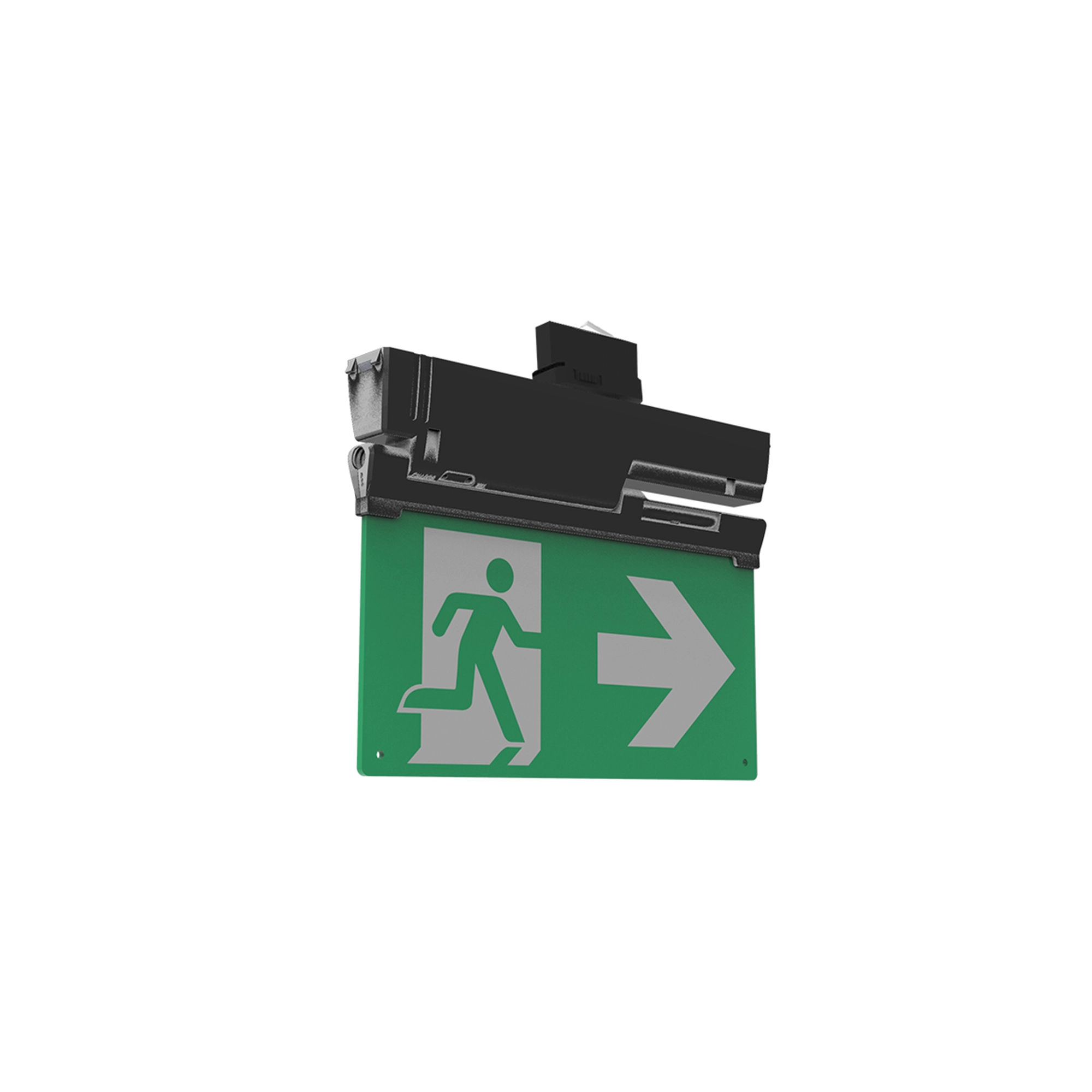 WSU Lights Notbeleuchtung Rami 3-phasen 3 Notstunden schwarz - 3W - 5700K - 100lm/W - 339x42x245mm - IP20