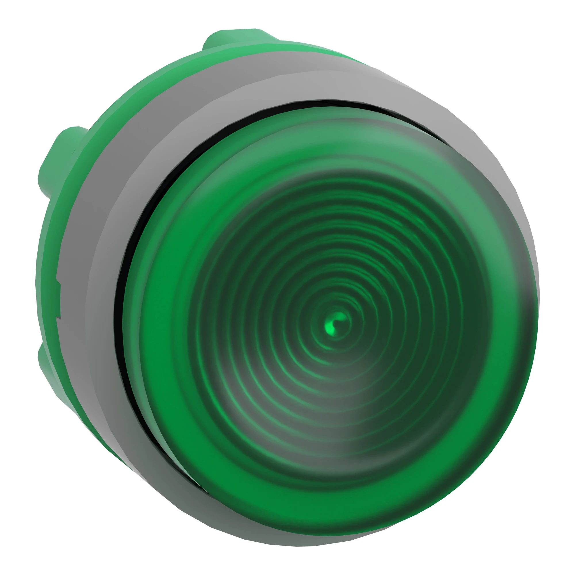 Schneider Electric ZB5AW133SC0 Illuminated push button, front element, Harmony XB5, plastic, 22mm, green, protruding, for universal LED, grooved (img_001) Schneider Electric ZB5AW133SC0 Illuminated push button, front element, Harmony XB5, plastic, 22mm, green, protruding, for universal LED, grooved (img_001)