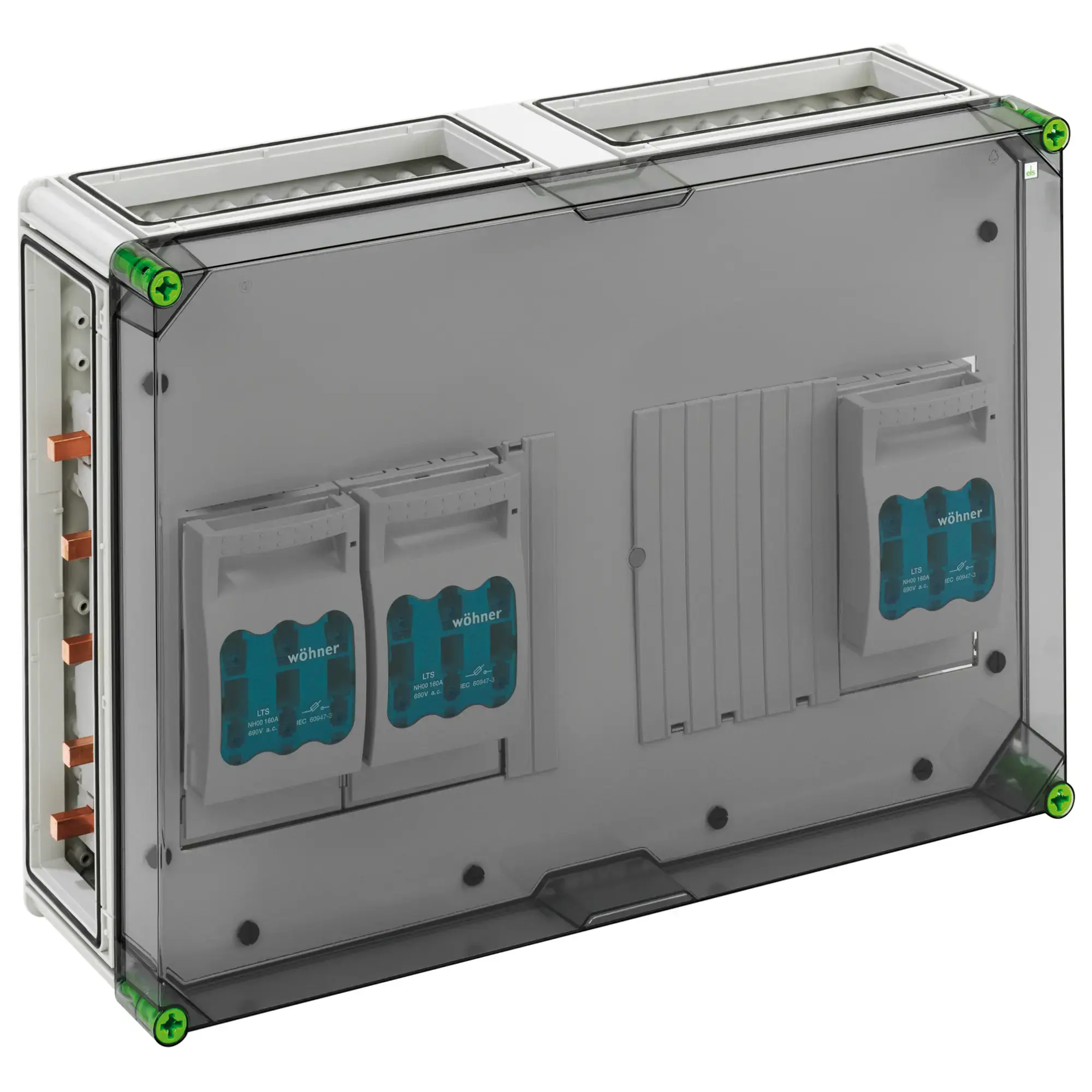 Spelsberg 04753586 NH fuse enclosure, Type of protection IP65, Impact strength IK08, Protection class II, Rated voltage 690V AC, Halogen free (img_001)