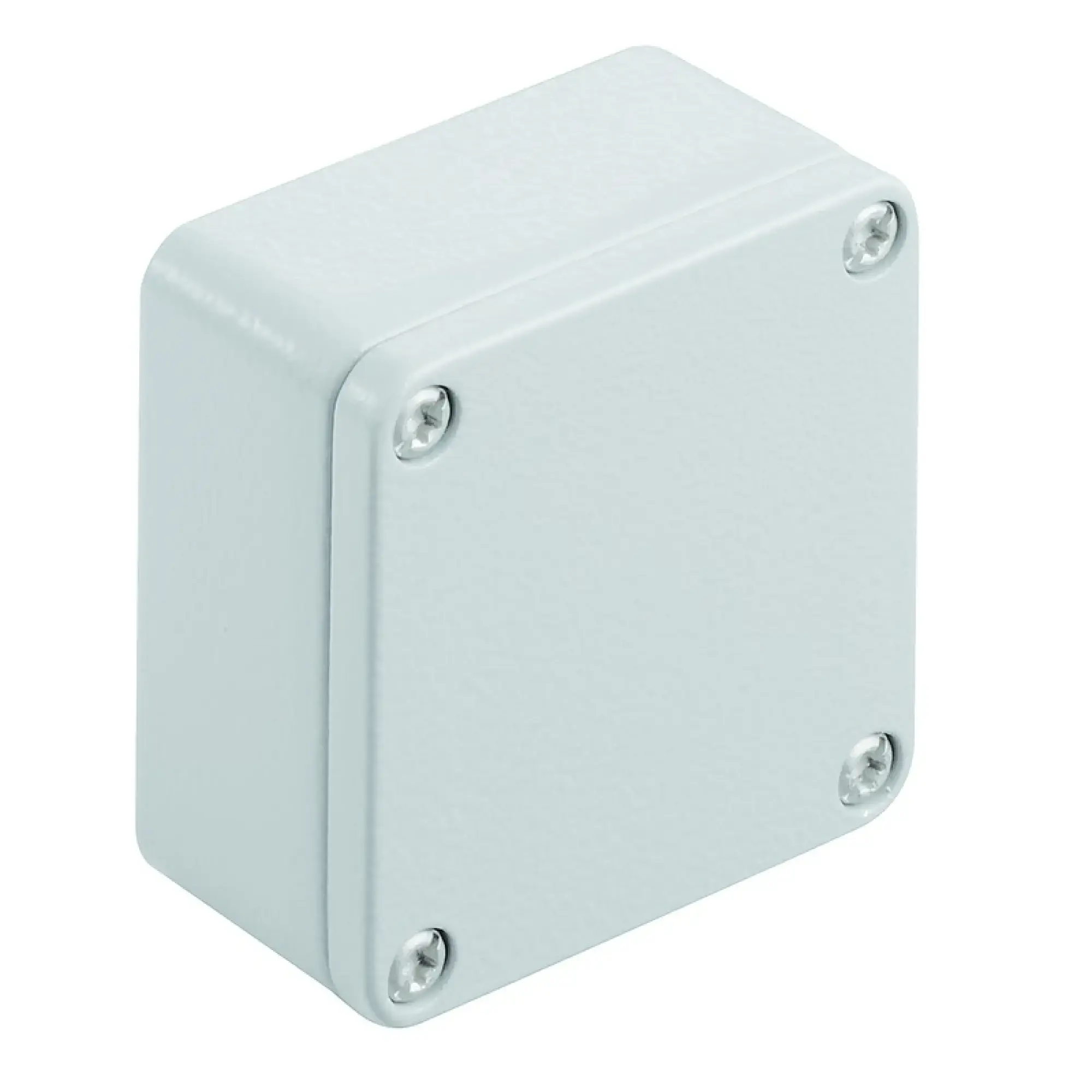 Weidmüller 9529100000 Metal housing, Width: 58 mm, Height: 64 mm, Depth: 34 mm, Powder-coated, textured, Flange plate: No, M4 torx stainless steel screws with slot (img_001)