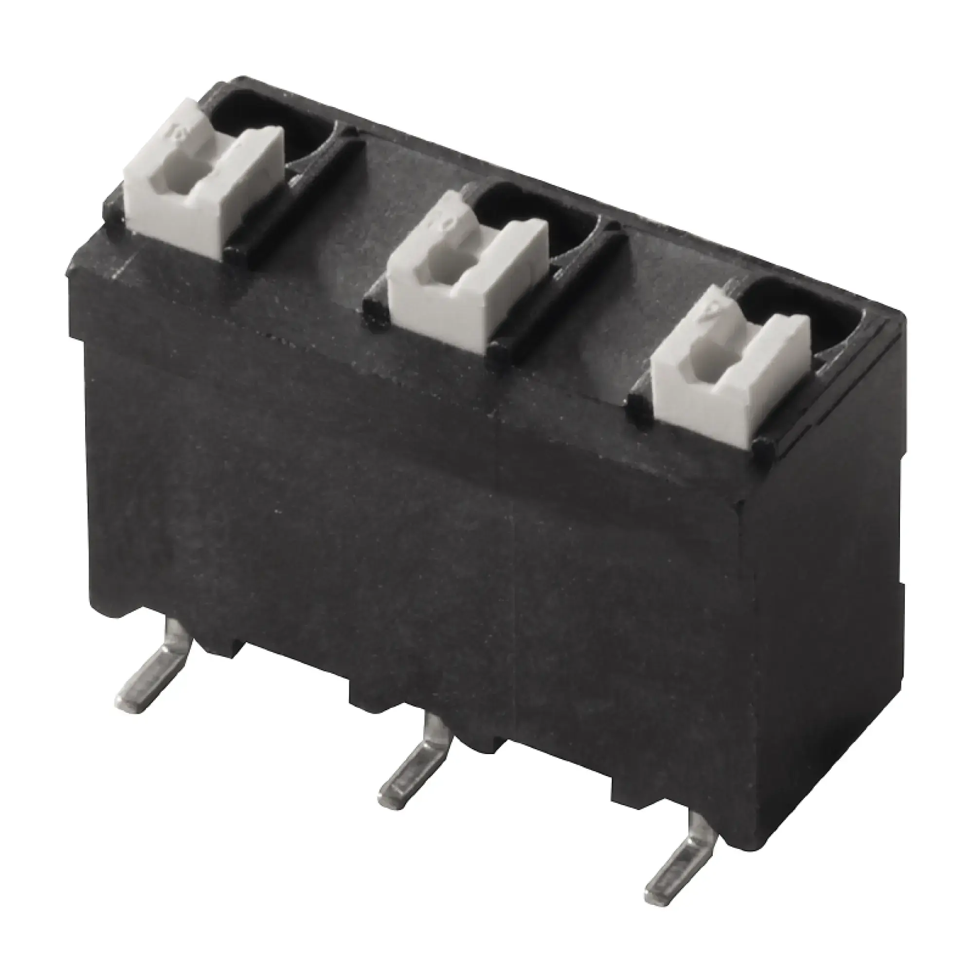 Weidmüller 1473850000 PCB terminal, 630 V, 17.5 A, Pitch in mm: 7.50, 1.5 mm², Number of poles: 3, PUSH IN with actuator, SMD solder connection, 180°, Tape (img_001)