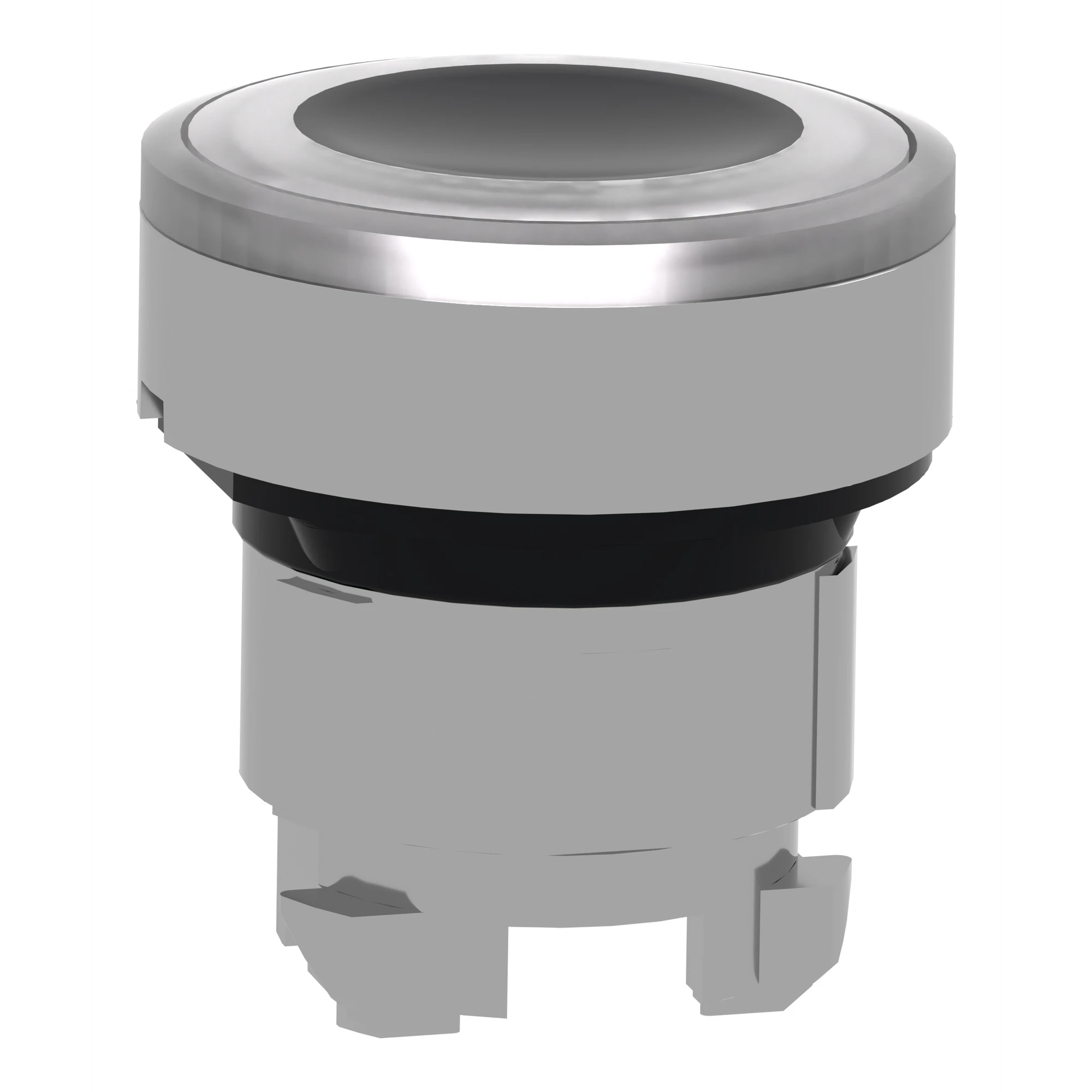Schneider Electric ZB4BW913 Illuminated push button, front element, Harmony XB4, metal, 22mm, white, illuminated ring, for universal LED (img_003)
