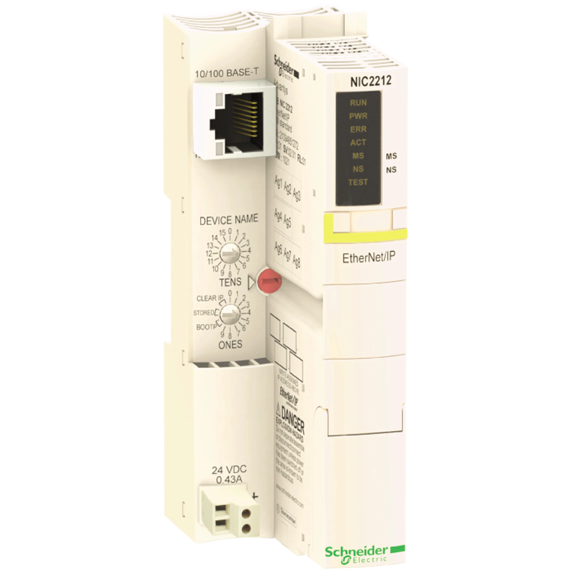 Schneider Electric STBNIC2212 Standard Network Interface Module STB, Ethernet/IP, 10-100 Mbps (img_001)