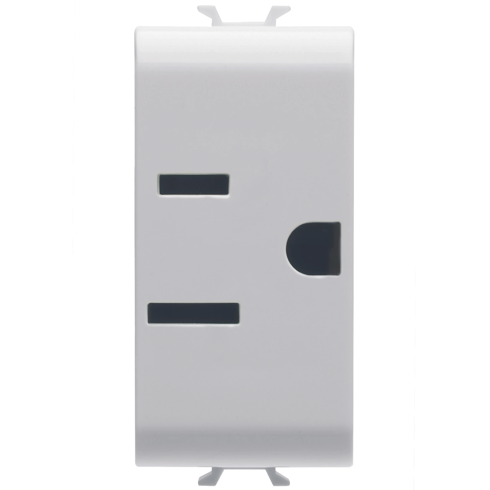 GEWISS GW10286 USA STANDARD SOCKET-OUTLET 250/125V ac - 2P+E 15A - 1 MODULE - GLOSSY WHITE - CHORUSMART (img_001)