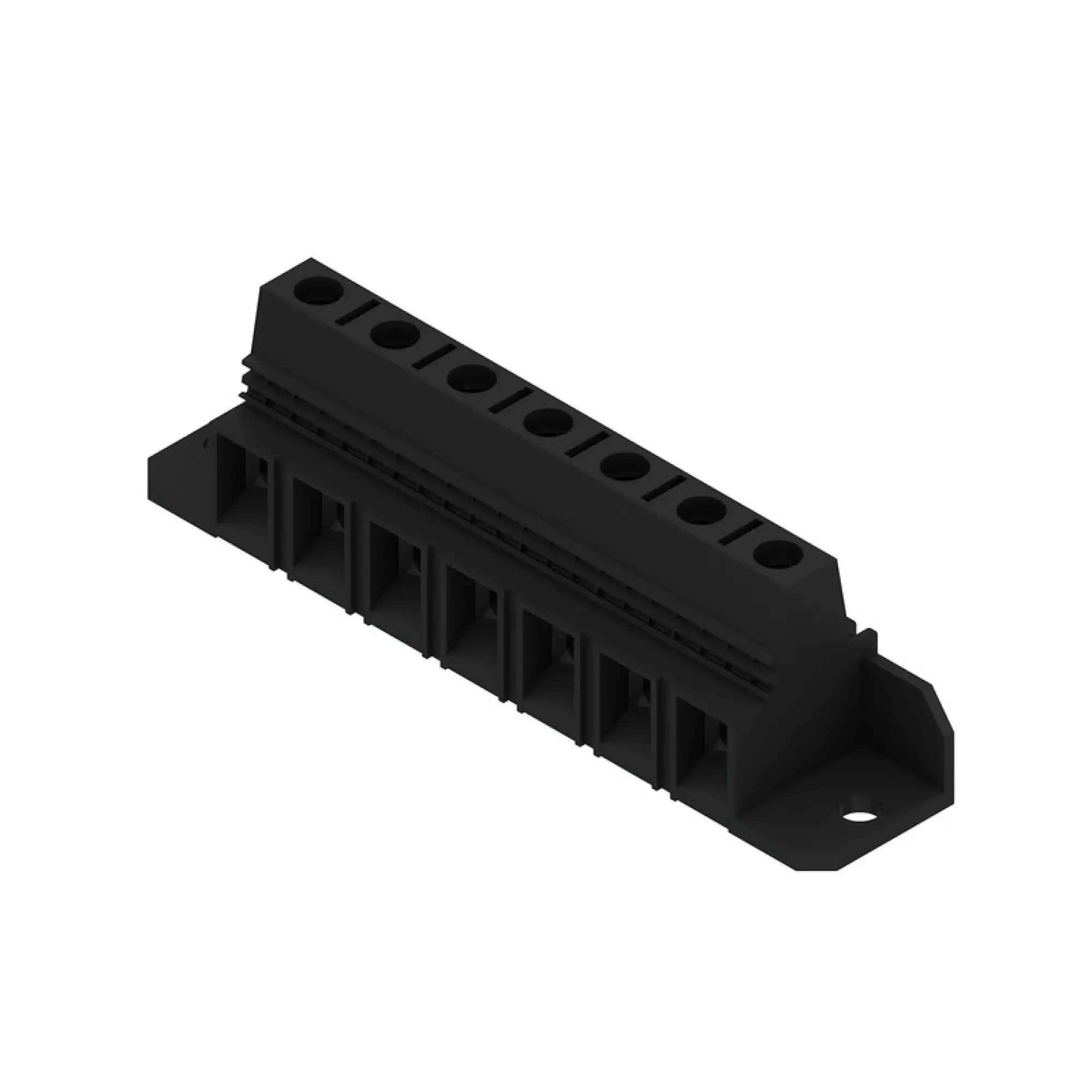 Weidmüller 1226570000 PCB terminal, 1000 V, 101 A, Pitch in mm: 15.00, 25 mm², Number of poles: 7, Clamping yoke connection, THT solder connection, 90°, Box (img_001)