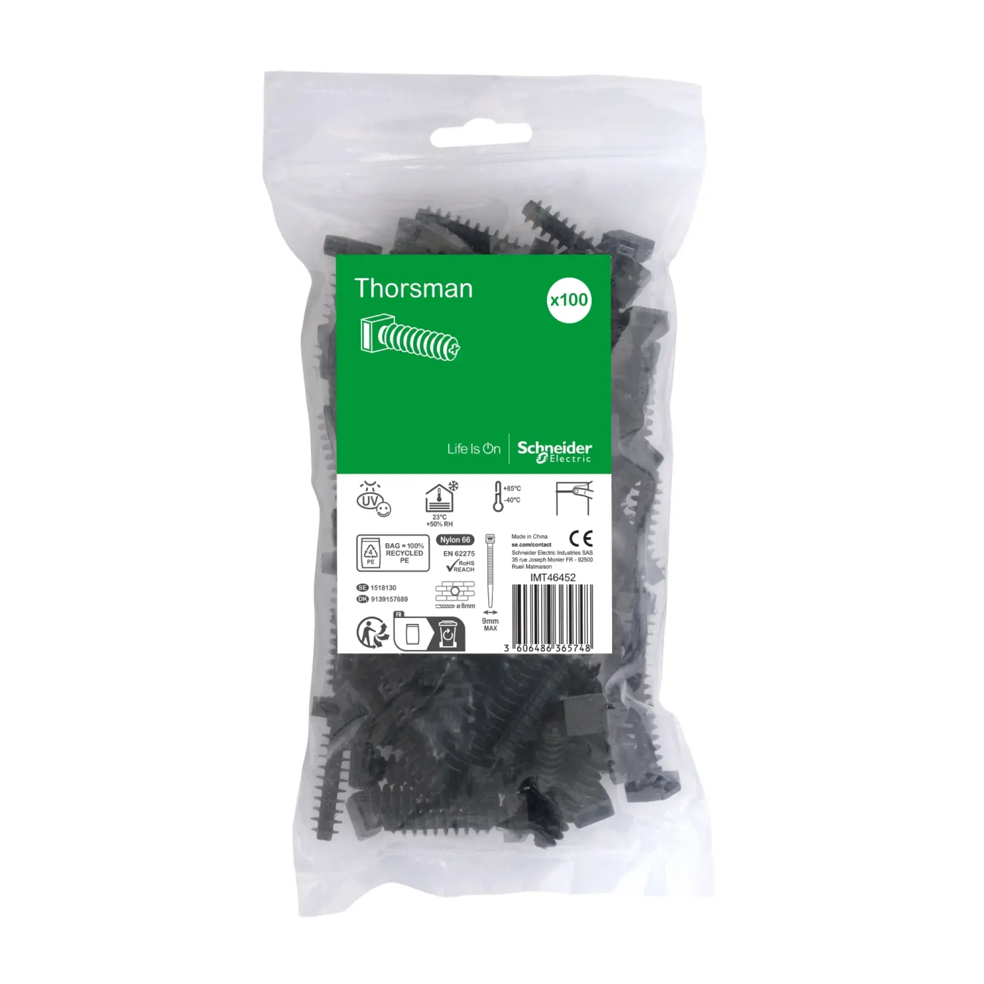 Schneider Electric IMT46452 Screw base for cable ties max. 9mm width black pack of 100 (img_002) Schneider Electric IMT46452 Screw base for cable ties max. 9mm width black pack of 100 (img_002)
