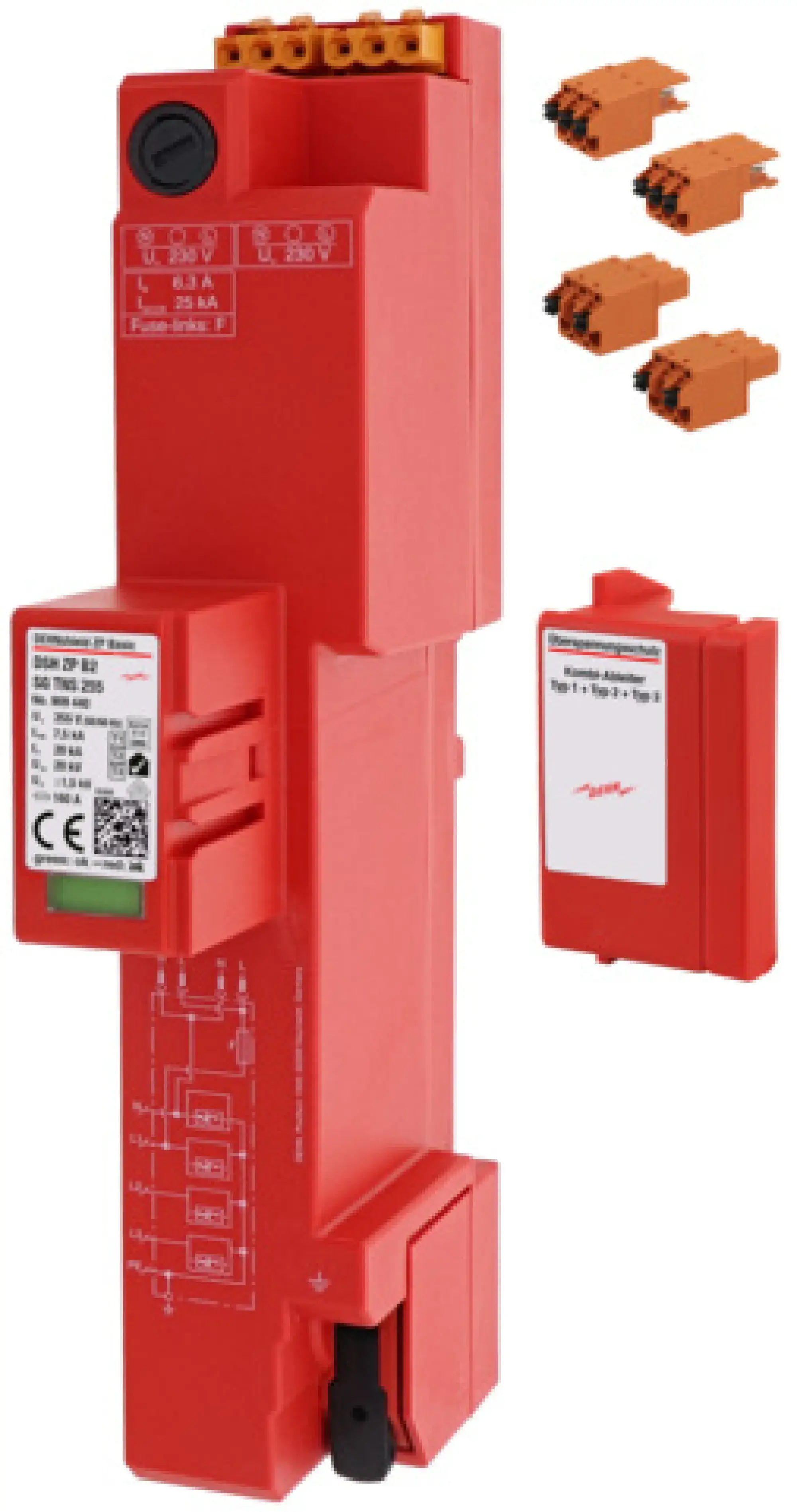 Dehn 909440 Type1+2+3 combined arrester DEHNshield ZP Basic 2 SG for TN-S systems (img_001)