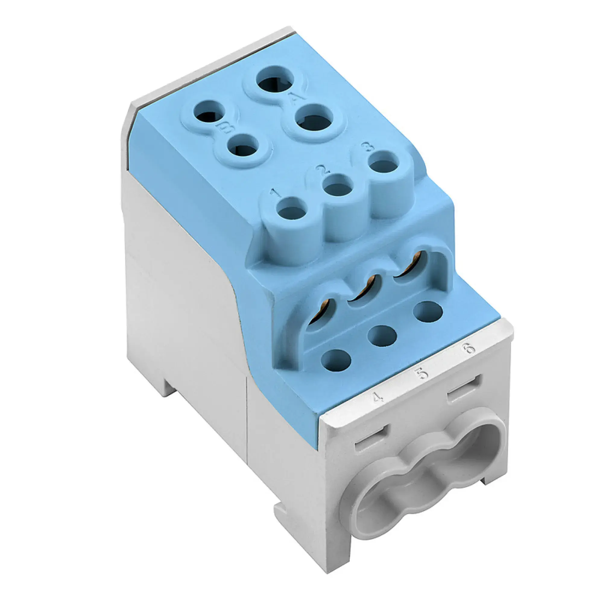 Weidmüller 2603820000 Potential distributor terminal, Screw connection, blue, 70 mm², 200 A, 1000 V, Number of connections: 8, Number of levels: 1, TS 35, Mounting plate, V (img_001) Weidmüller 2603820000 Potential distributor terminal, Screw connection, blue, 70 mm², 200 A, 1000 V, Number of connections: 8, Number of levels: 1, TS 35, Mounting plate, V (img_001)