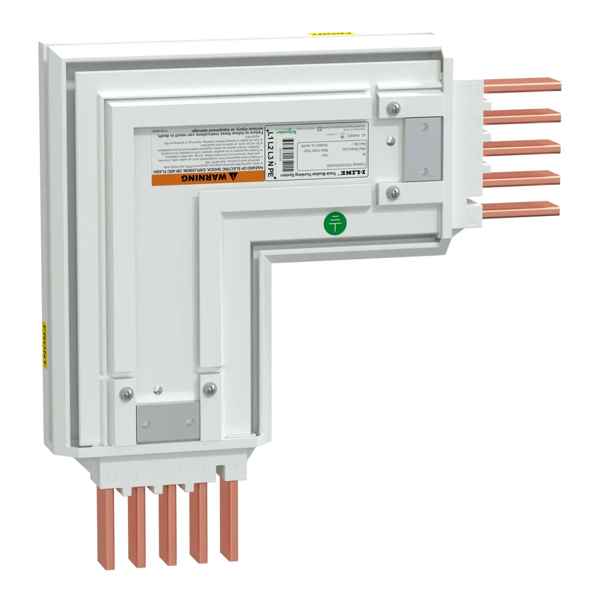 Schneider Electric ITSC250ES42EIE Winkelkasten, I-Line Track, 250A, Kupfer, 3L+N+PE (PE Gehäuse), IP42, Länge 280 x 280mm, innen neutral, weiß RAL9003 ITSC250ES42EIE (img_001) Schneider Electric ITSC250ES42EIE Winkelkasten, I-Line Track, 250A, Kupfer, 3L+N+PE (PE Gehäuse), IP42, Länge 280 x 280mm, innen neutral, weiß RAL9003 ITSC250ES42EIE (img_001)