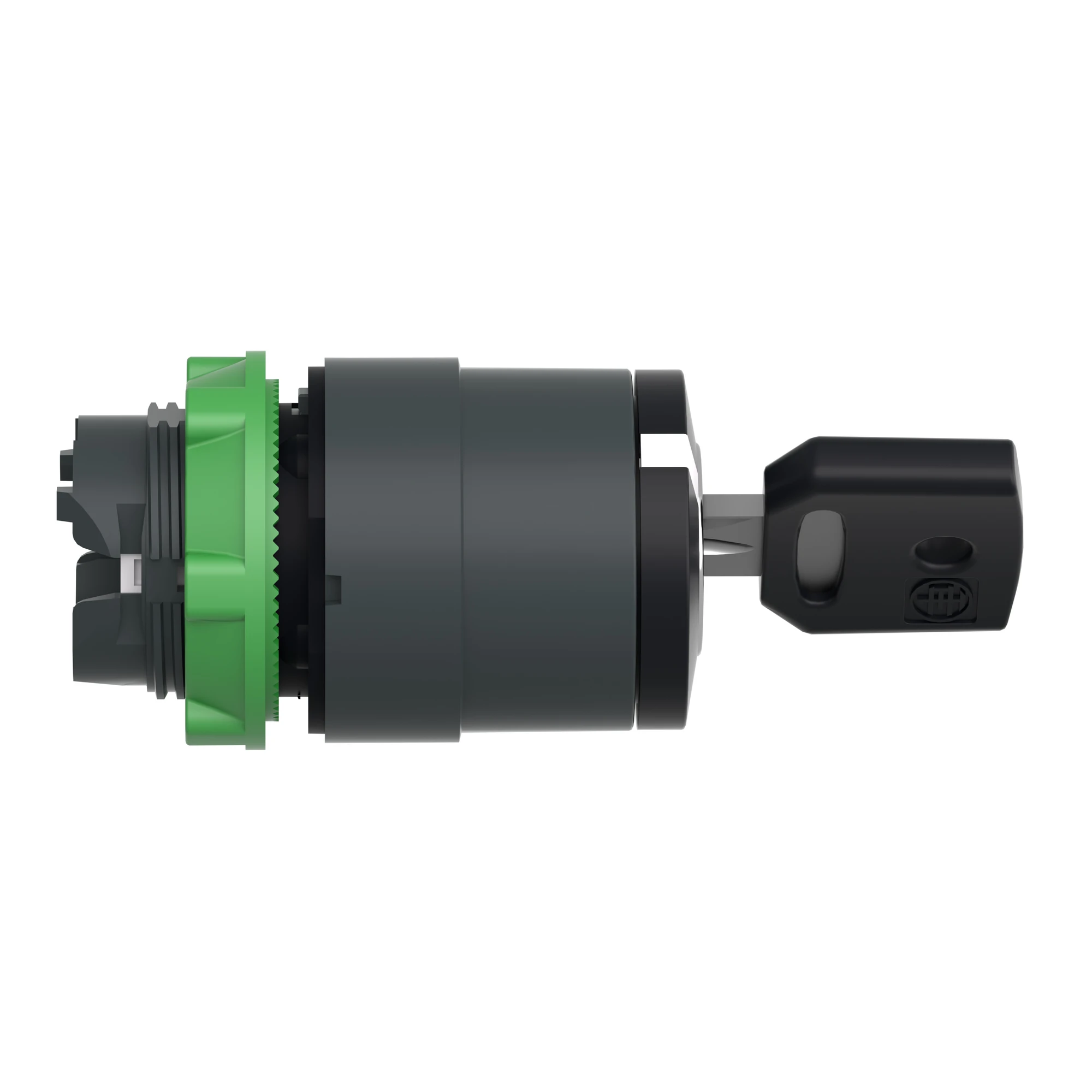 Schneider Electric ZB5AG210 Key switch, Front element, Harmony XB5, Plastic, 22mm, black, 2 positions, latching, Ronis 458A (img_003)