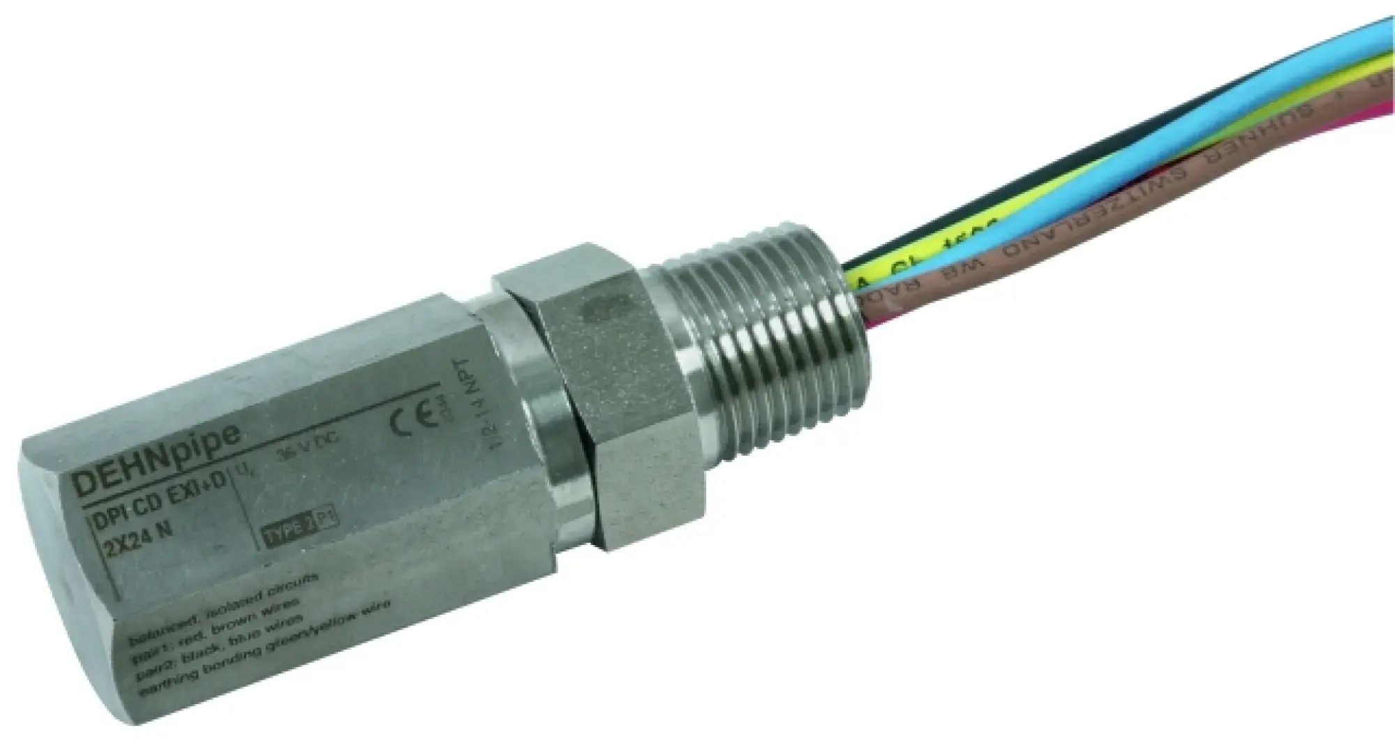 Dehn 929951 Surge arrester DEHNpipe Ex (i) (d) with 1/2 -14 NPT male thread (img_001)