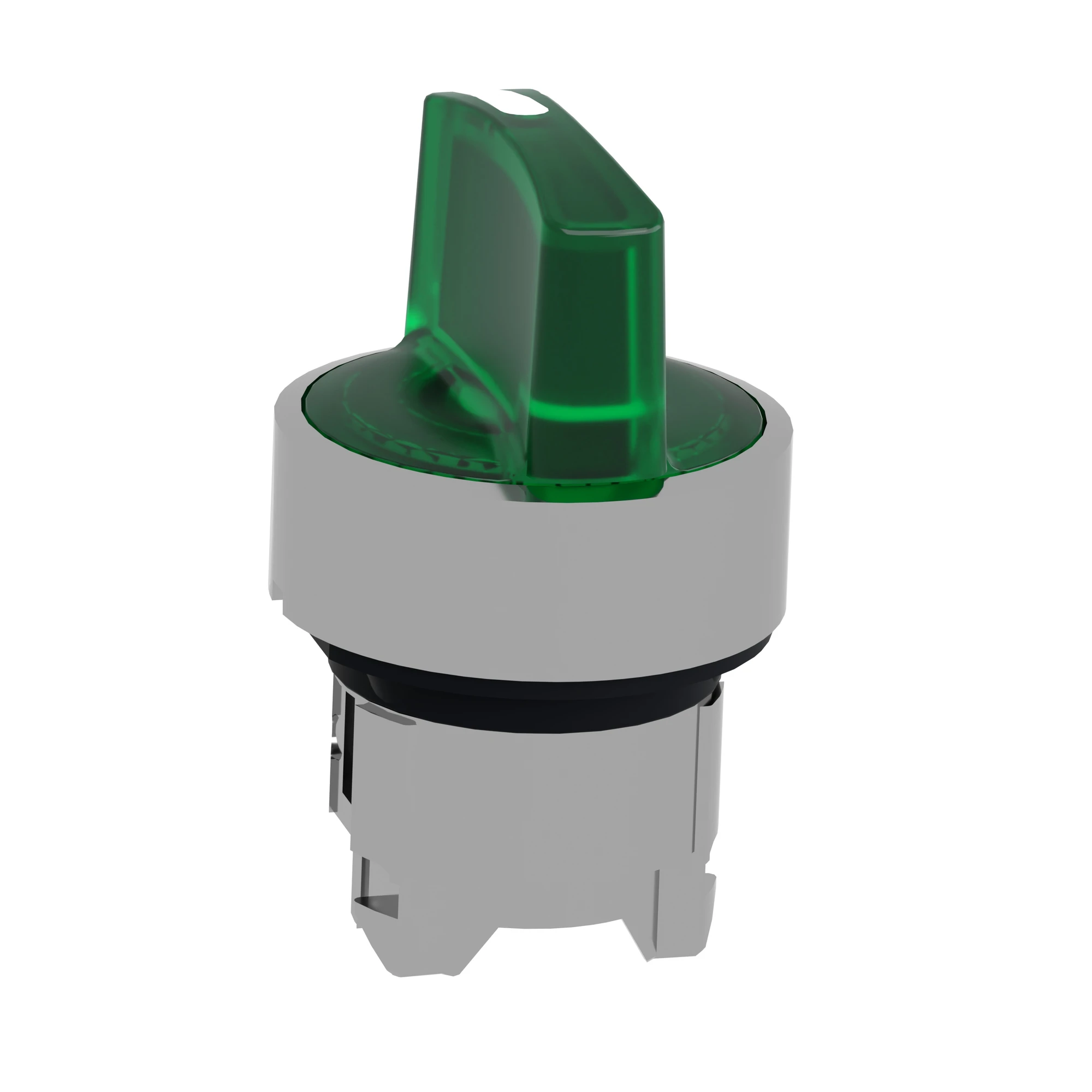 Schneider Electric ZB4BK1833 Illuminated selector switch, front element, Harmony XB4, metal, 22mm, green, for universal LED, 3 positions, momentary right (img_005)