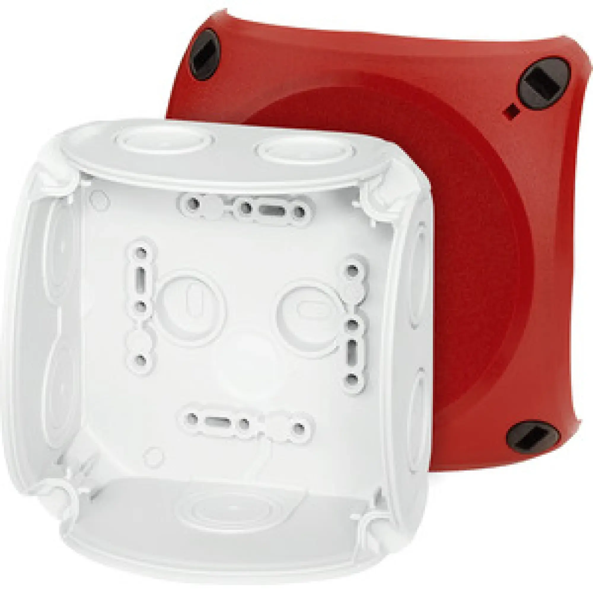 Hensel 62000037 Kabelabzweigkasten bis 4 qmm ohne Klemme, mit rotem Deckel DK 0400 R (img_001)