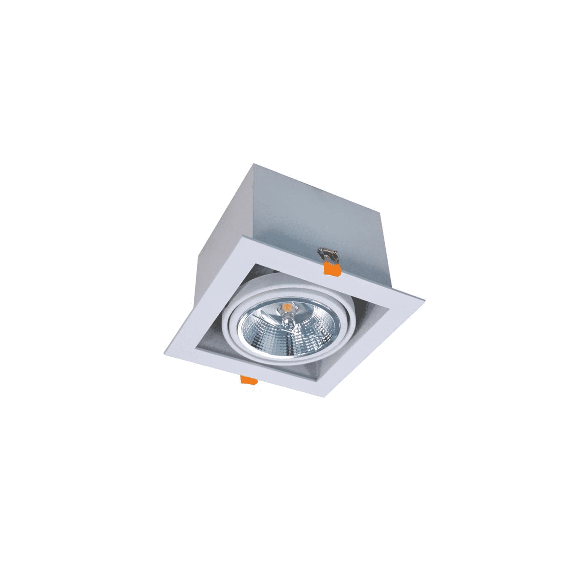 WSU Lights AR111 Einbauspotlight Tepara für 1 Spot weiss - 160x160mm - IP20 WSU Lights AR111 Einbauspotlight Tepara für 1 Spot weiss - 160x160mm - IP20