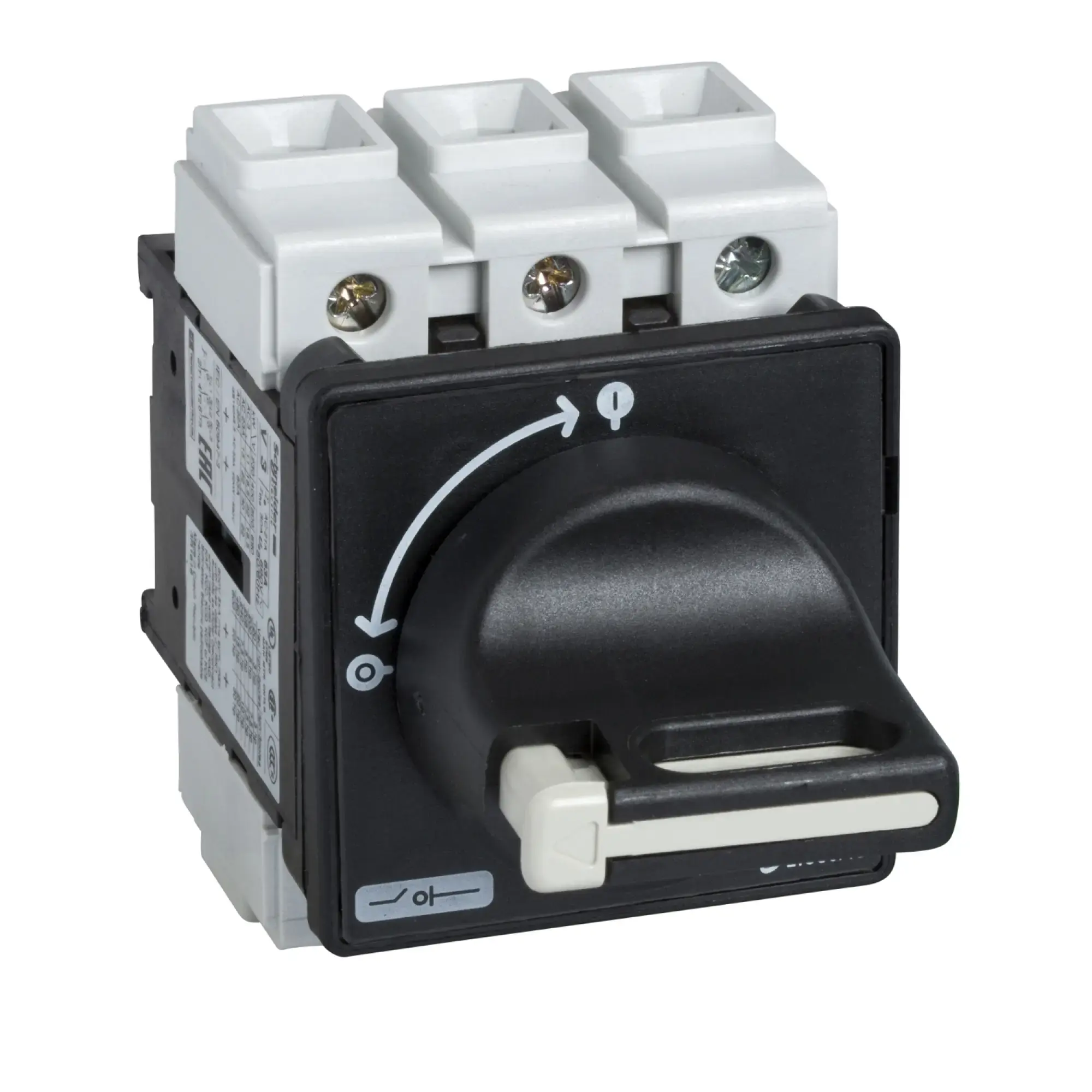 Schneider Electric VBD0 Main switch, D=22.5mm, 3p, 690V AC, 25A, lockable handle black (img_002)