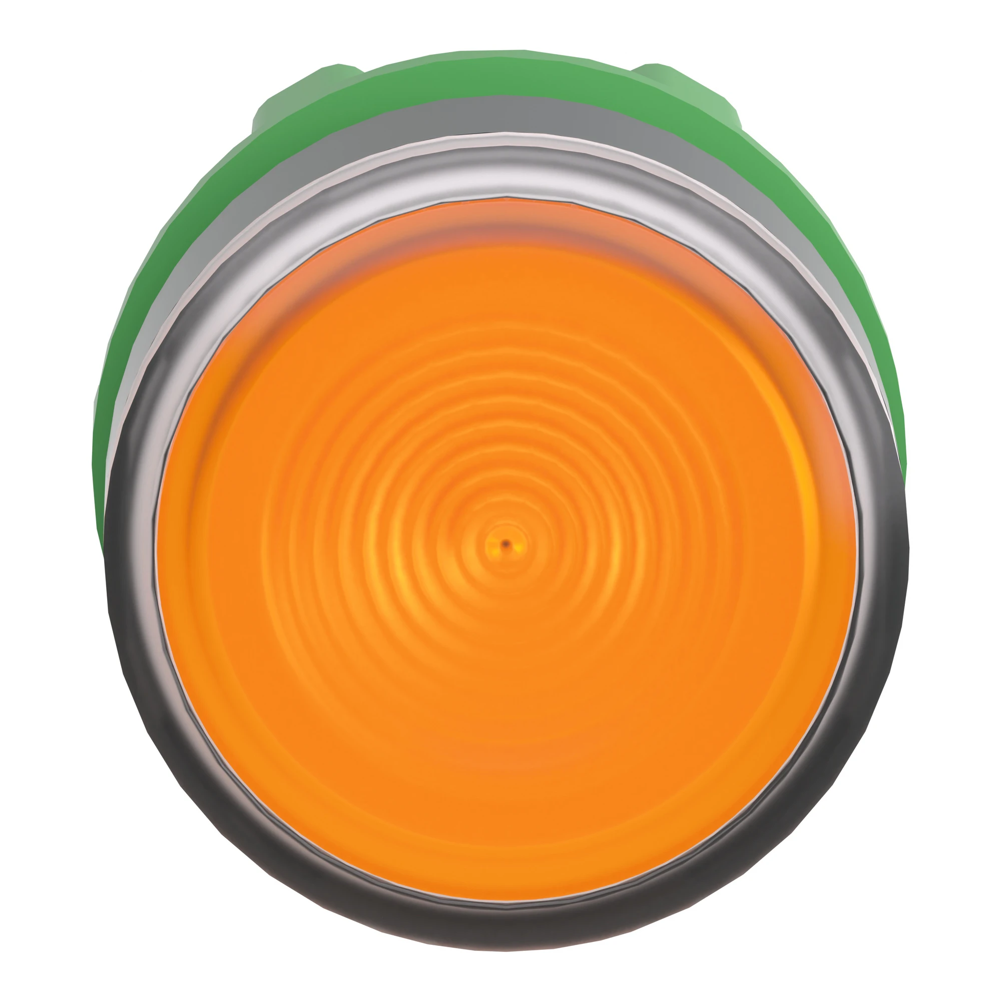 Schneider Electric ZB5AW353S Illuminated Pushbutton, Front Element, Harmony XB5, Plastic, 22mm, Orange, for Universal LED, Grooved Dome (img_004)