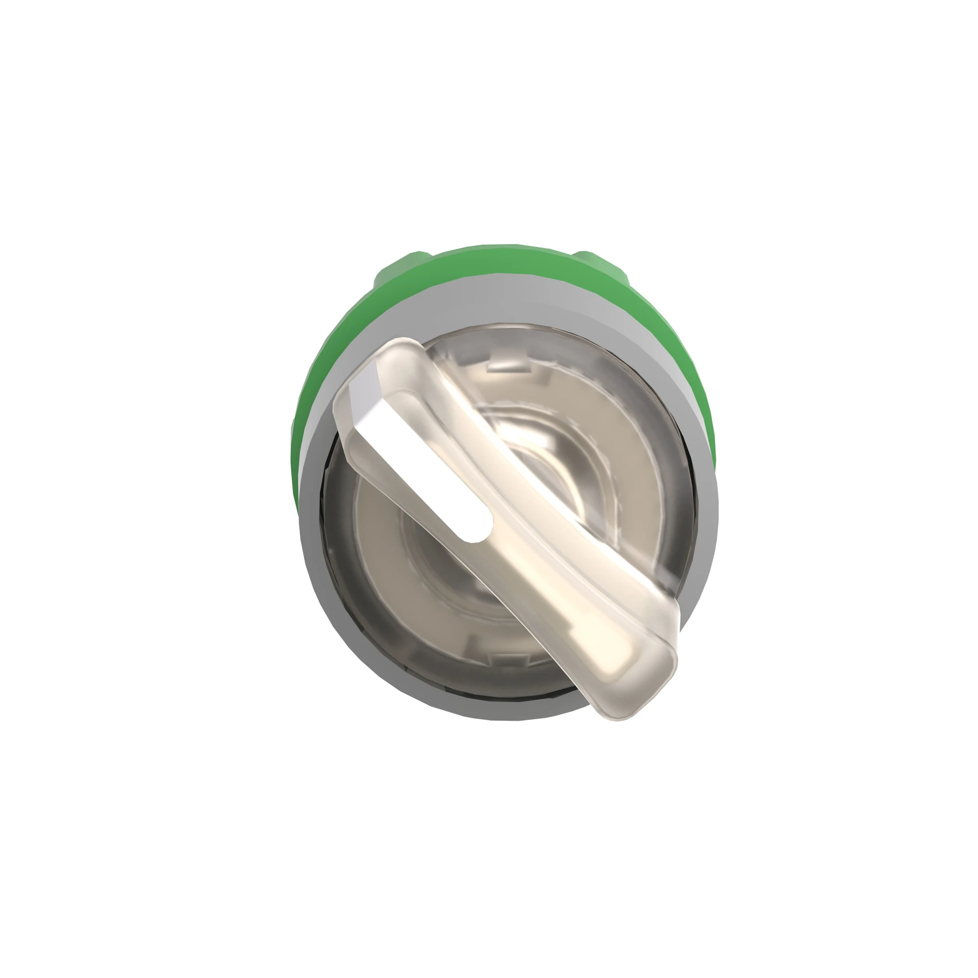 Schneider Electric ZB5AK1413C0 Pilot light selector switch, front element, Harmony XB5, plastic, 22mm, white, for universal LED, 2 positions, momentary (img_007)