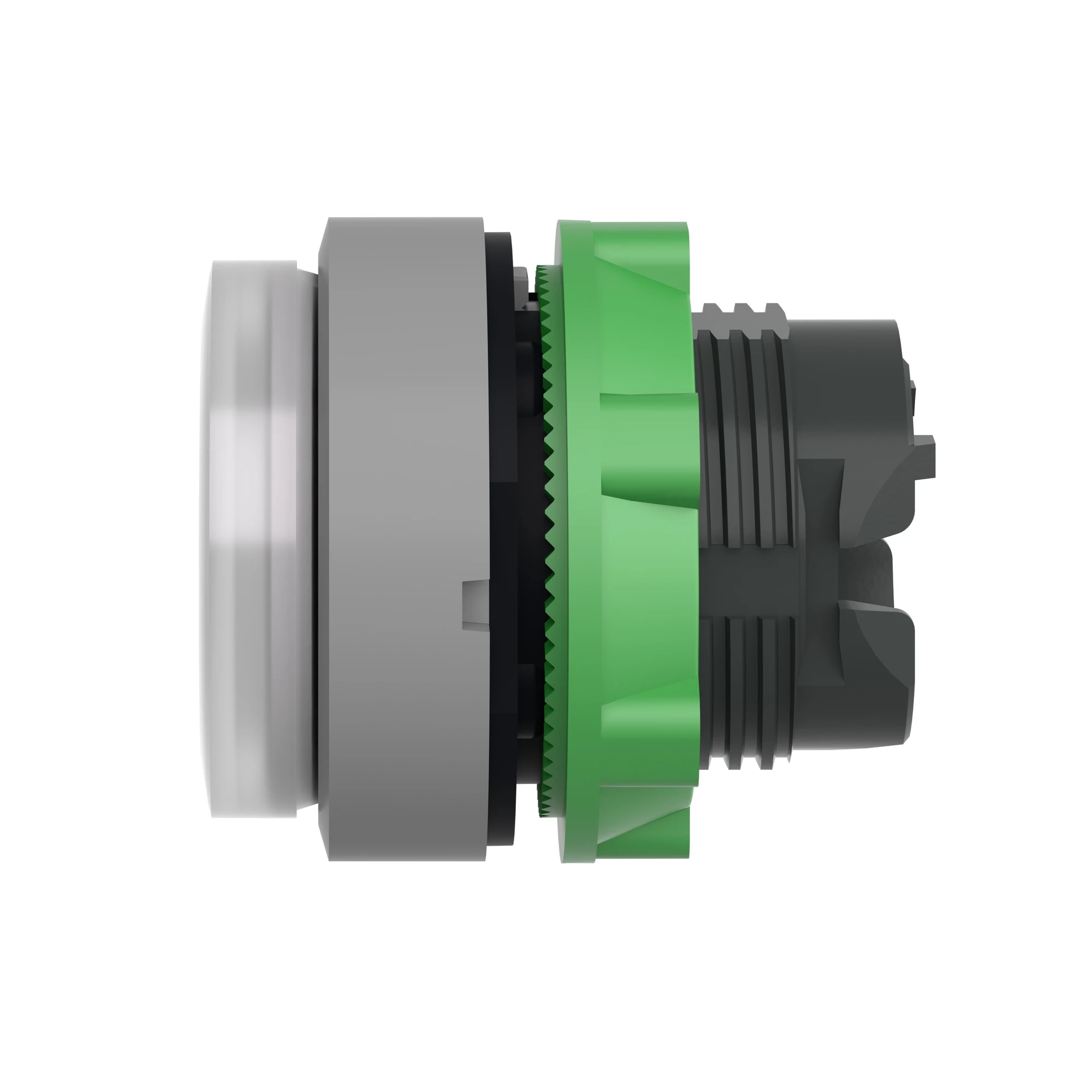 Schneider Electric ZB5AH13C0 Illuminated push button, front element, Harmony XB5, plastic, 22mm, light gray, white, protruding, for universal LED, latching (img_008) Schneider Electric ZB5AH13C0 Illuminated push button, front element, Harmony XB5, plastic, 22mm, light gray, white, protruding, for universal LED, latching (img_008)