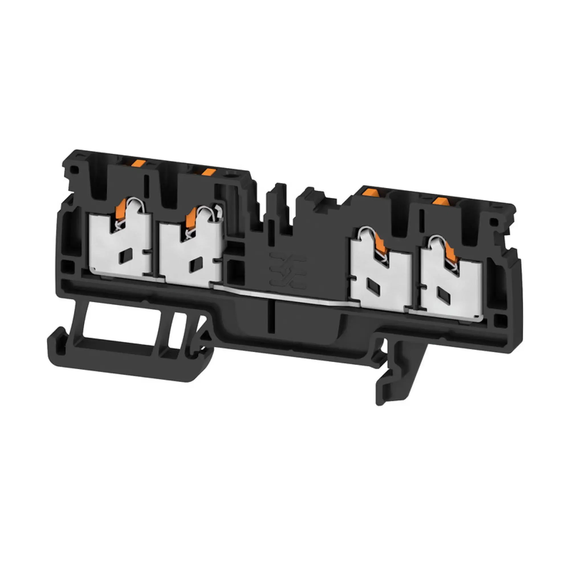 Weidmüller 3109320000 Feed-through terminal block, SNAP IN, black, 2.5 mm², 24 A, 800 V, Number of connections: 4 S4C 2.5 BK (img_001) Weidmüller 3109320000 Feed-through terminal block, SNAP IN, black, 2.5 mm², 24 A, 800 V, Number of connections: 4 S4C 2.5 BK (img_001)