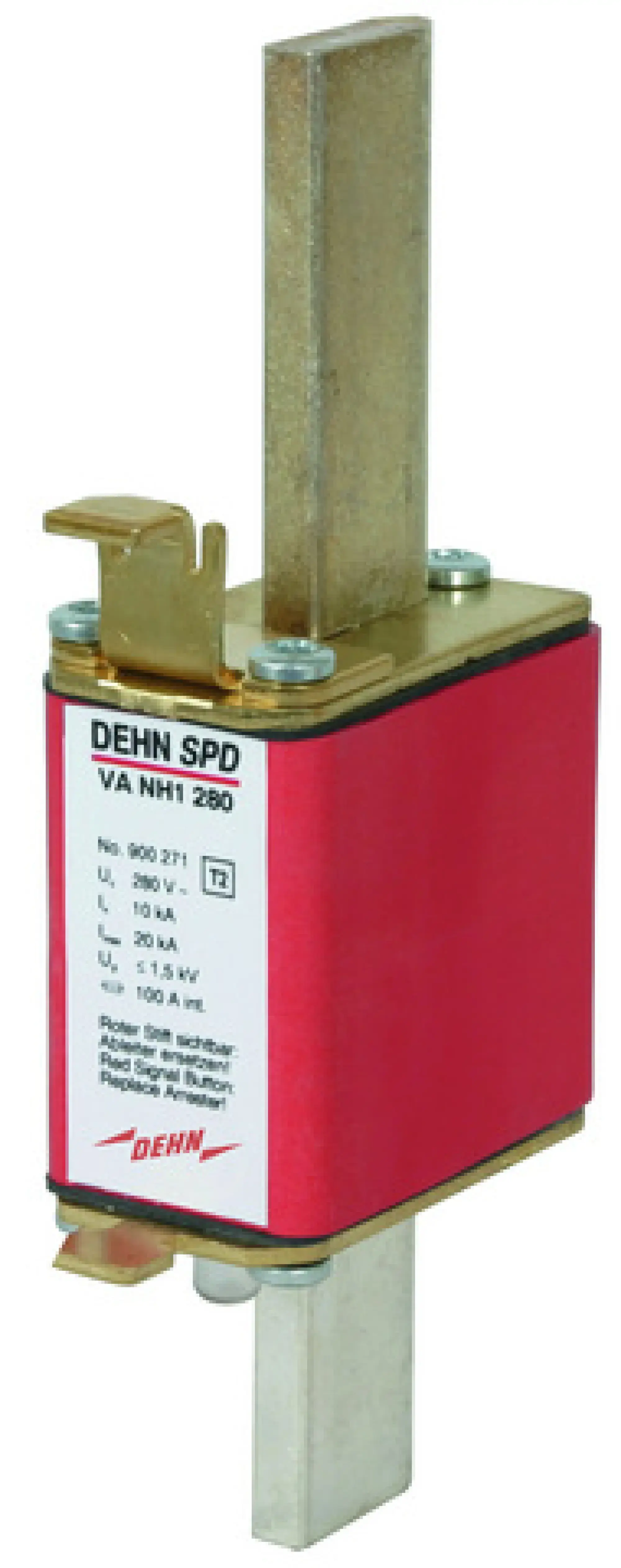 Dehn 900271 Surge arrester Type 2 / single-pole 280V a.c. for NH1 fuse holders (img_001)