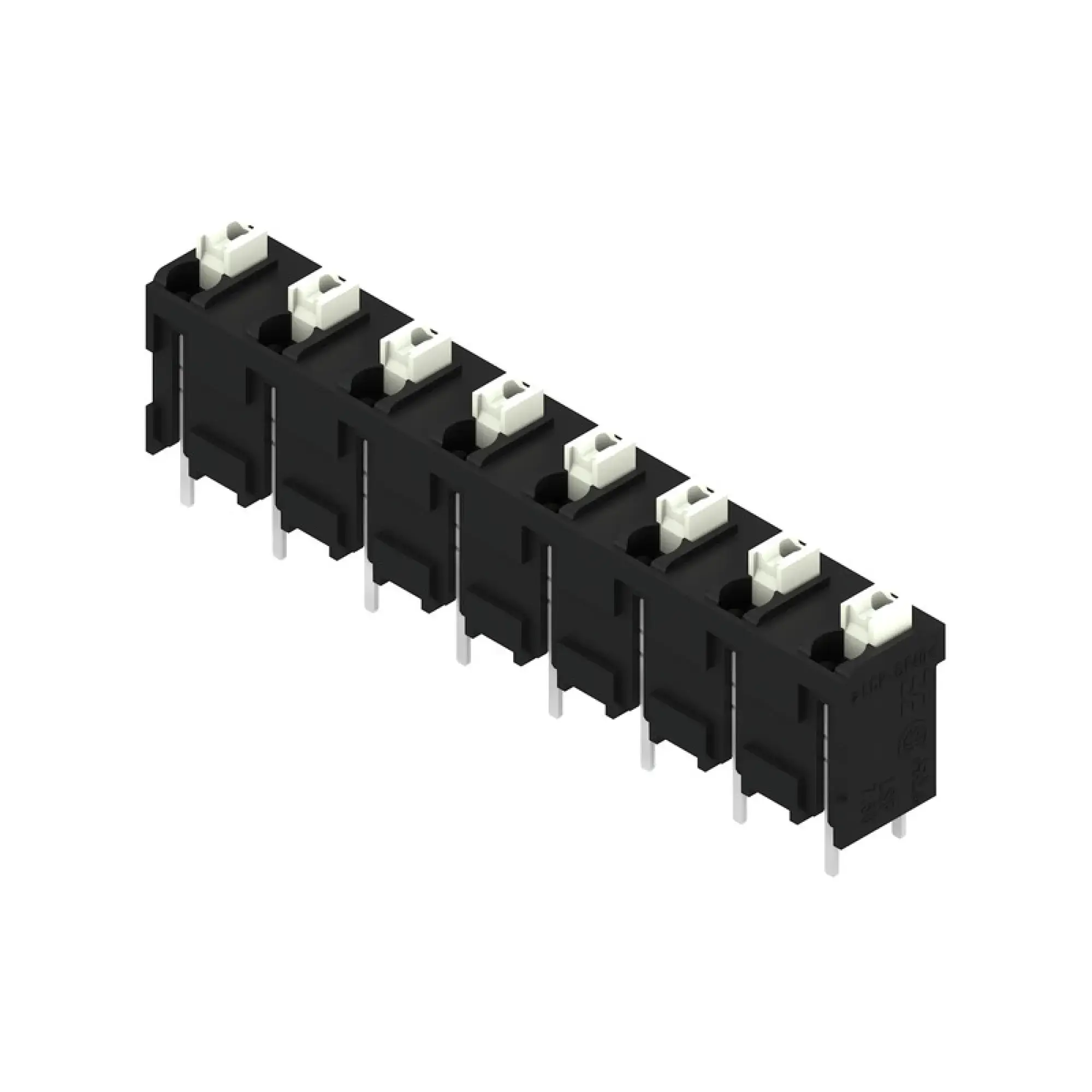 Weidmüller 1826190000 PCB terminal, 630 V, 17.5 A, Pitch in mm: 7.50, 1.5 mm², Number of poles: 8, PUSH IN with actuator, THT/THR solder connection, 180°, Tube (img_001)