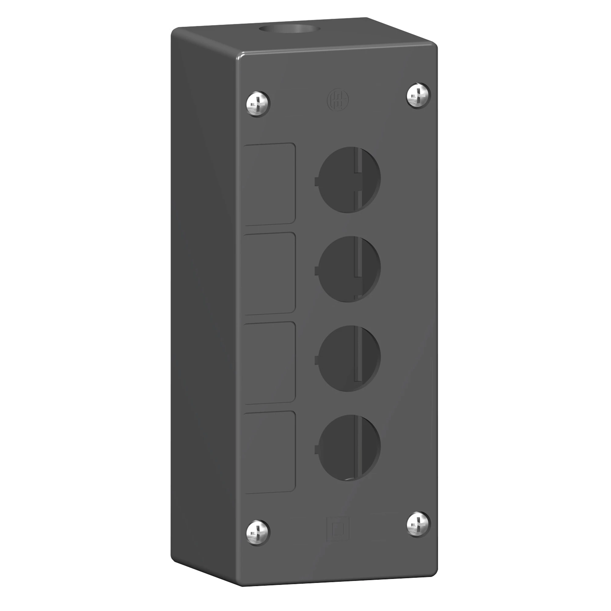 Schneider Electric XALG04 Empty enclosure, Harmony XALG, plastic, black, 4 holes, 22mm (img_001) Schneider Electric XALG04 Empty enclosure, Harmony XALG, plastic, black, 4 holes, 22mm (img_001)