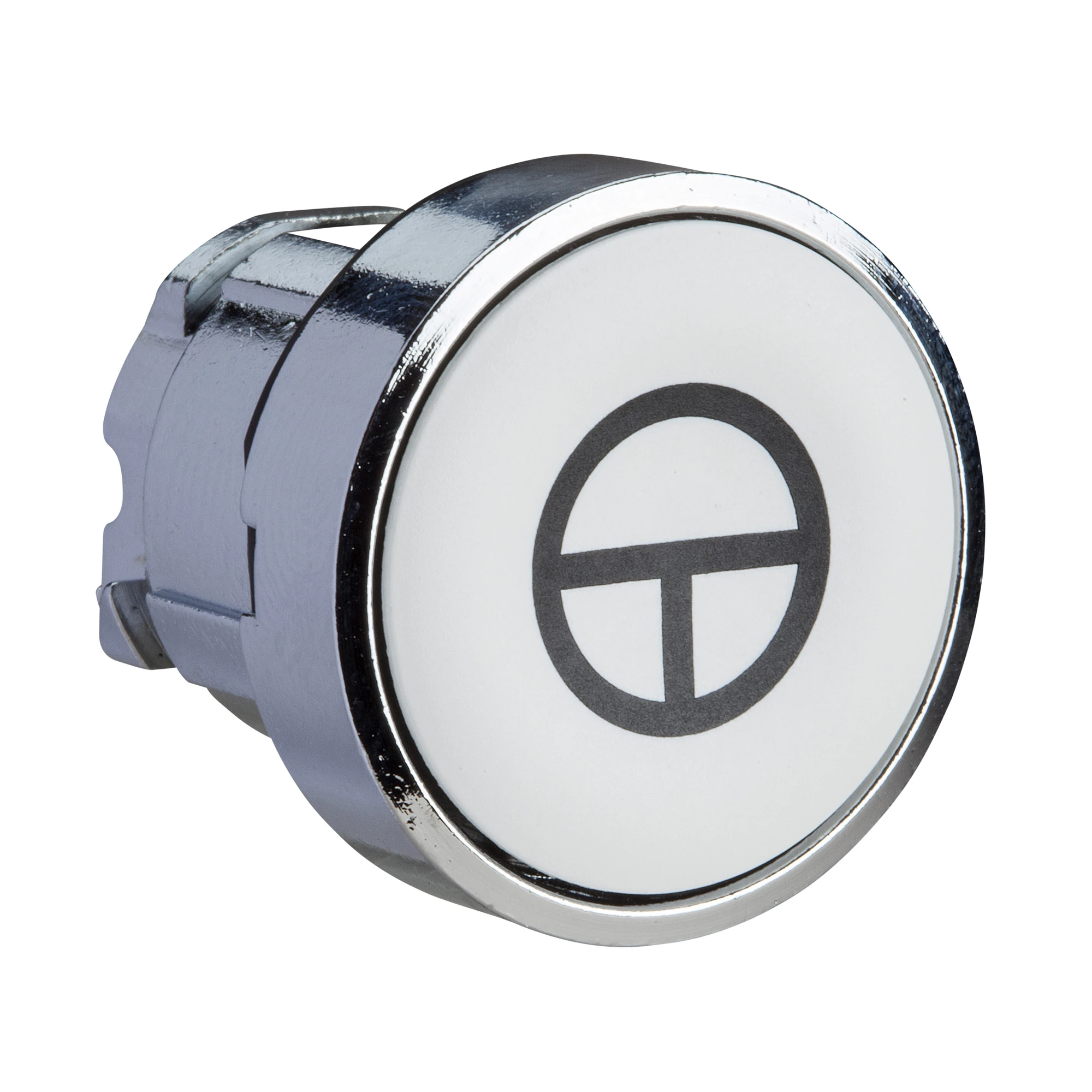 Schneider Electric ZB4BA145 Pushbutton, Front Element, Harmony XB4, Metal, 22mm, White, Labeled T, Momentary (img_001) Schneider Electric ZB4BA145 Pushbutton, Front Element, Harmony XB4, Metal, 22mm, White, Labeled T, Momentary (img_001)
