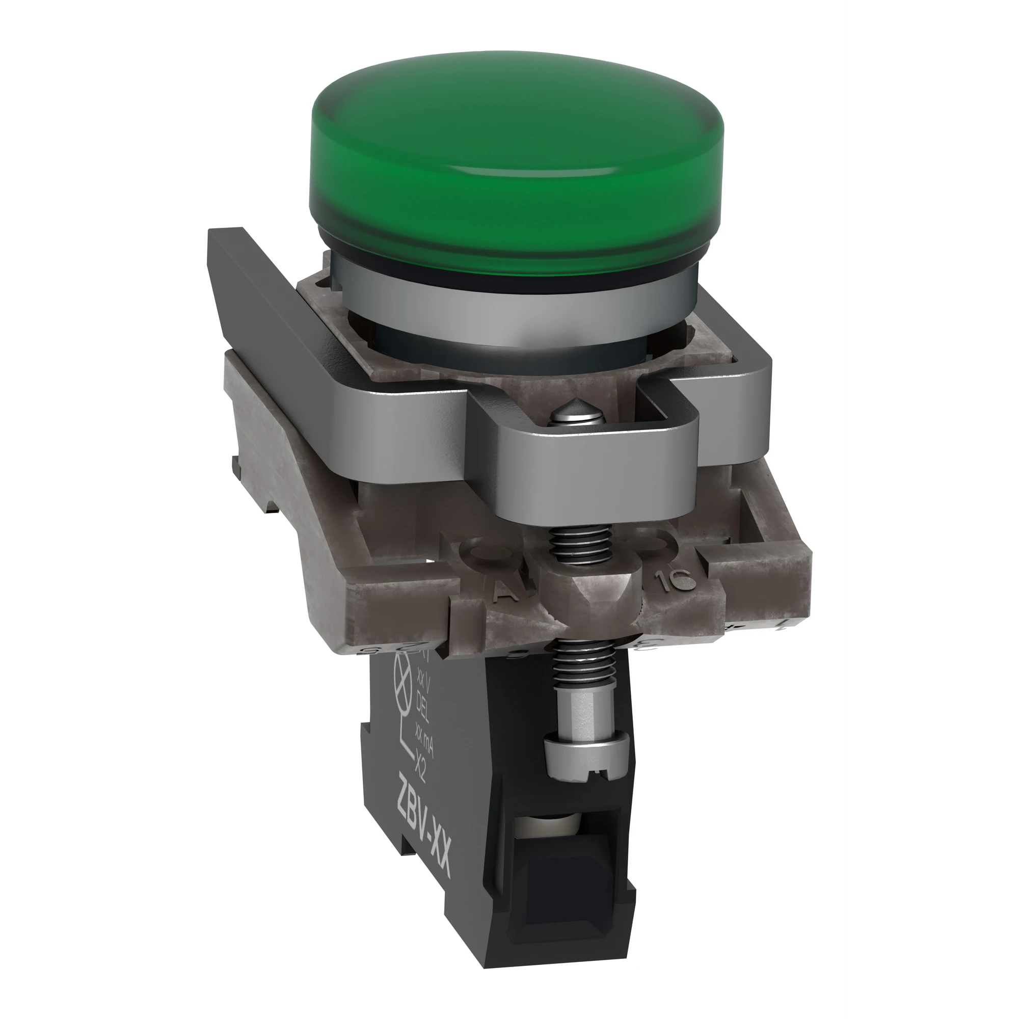 Schneider Electric XB4BVGM3T Pilot light, Harmony XB4, Metal, 22mm, green incl. universal LED module with protector, 110-240V AC (img_004) Schneider Electric XB4BVGM3T Pilot light, Harmony XB4, Metal, 22mm, green incl. universal LED module with protector, 110-240V AC (img_004)