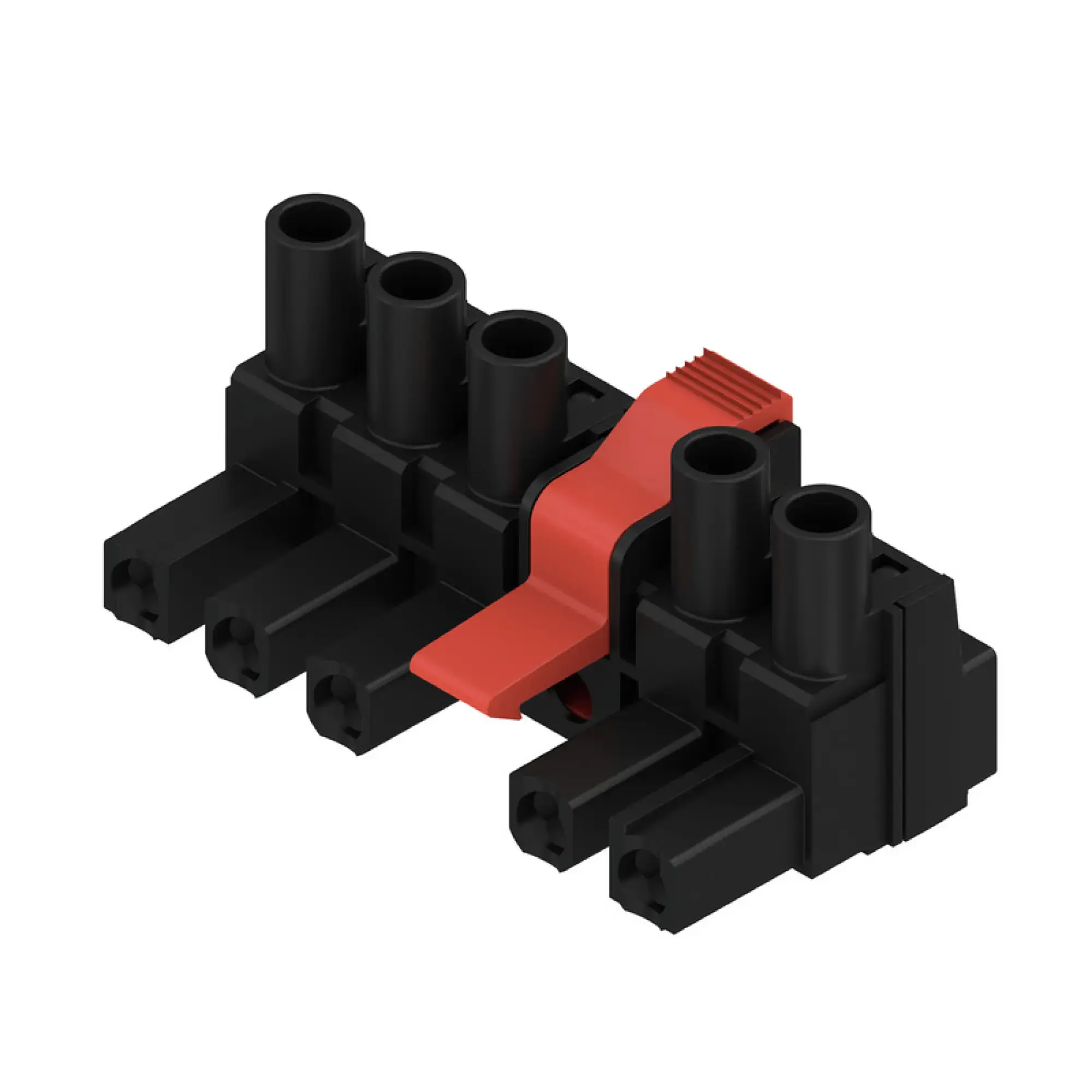 Weidmüller 1398880000 PCB connector (wire connection), 500 V, 29 A, Pitch in mm: 7.62, 4 mm², Number of poles: 5, Clamping yoke connection, Box (img_001)