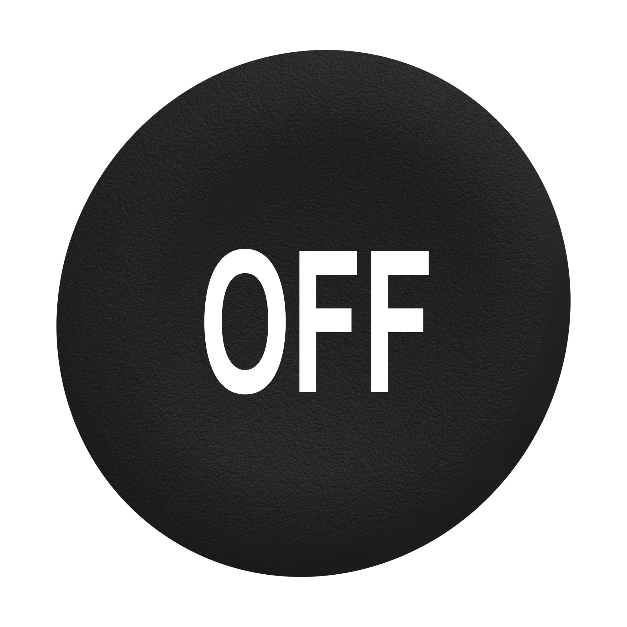 Schneider Electric ZBAF235 Button label, black, OFF in white, for Flush 30mm (img_001)