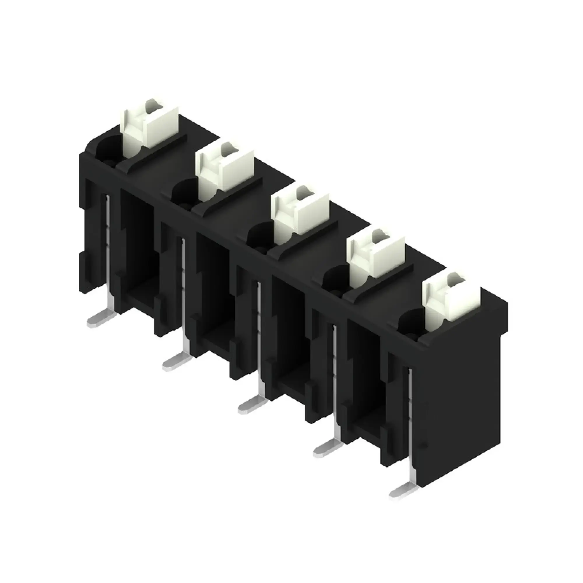 Weidmüller 1473870000 PCB terminal, 630 V, 17.5 A, Pitch in mm: 7.50, 1.5 mm², Number of poles: 5, PUSH IN with actuator, SMD solder connection, 180°, Tape (img_001)