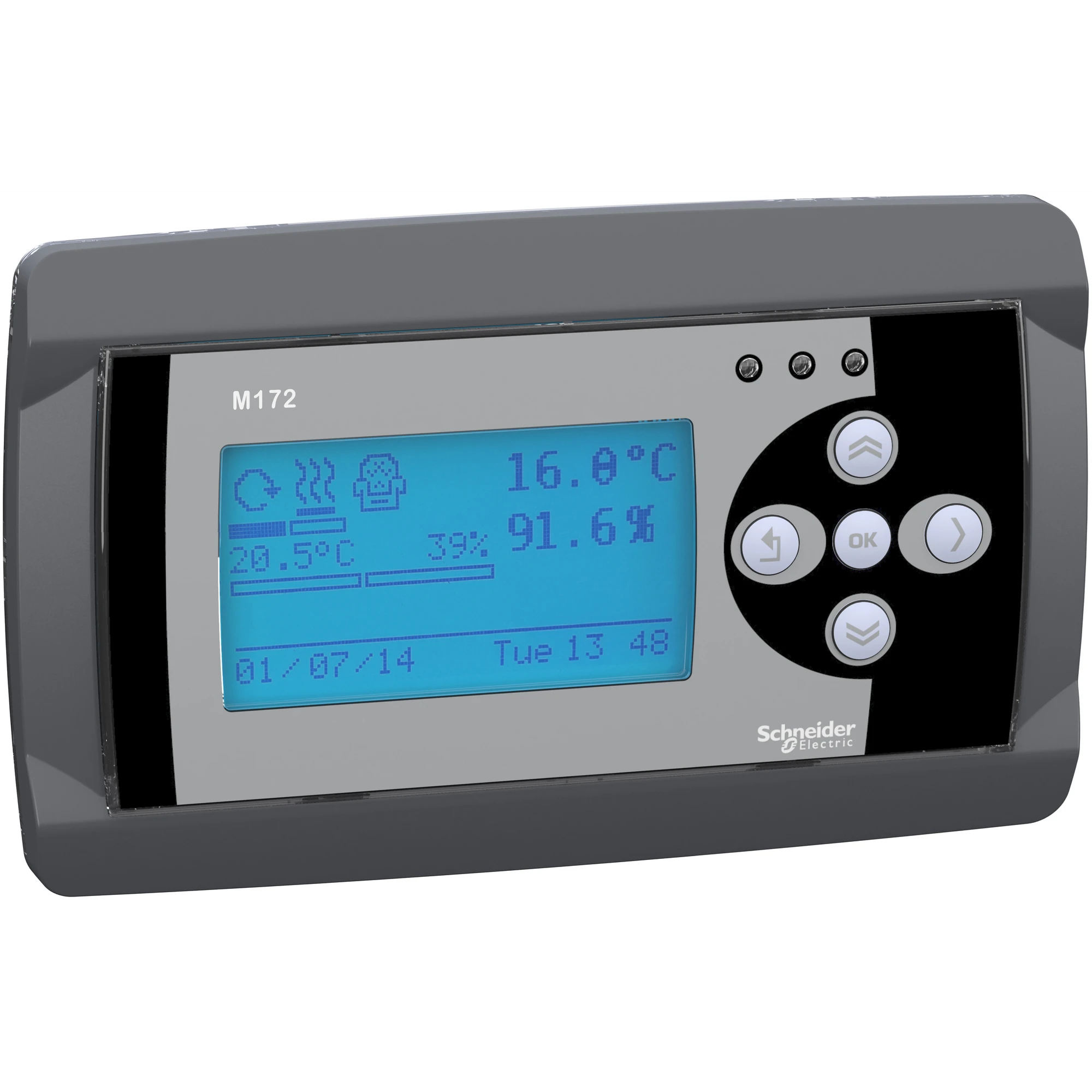 Schneider Electric TM172DGRP Operator Terminal, Modicon M172, LCD Display, illuminated, clock, flush-mounted, grey (img_001)