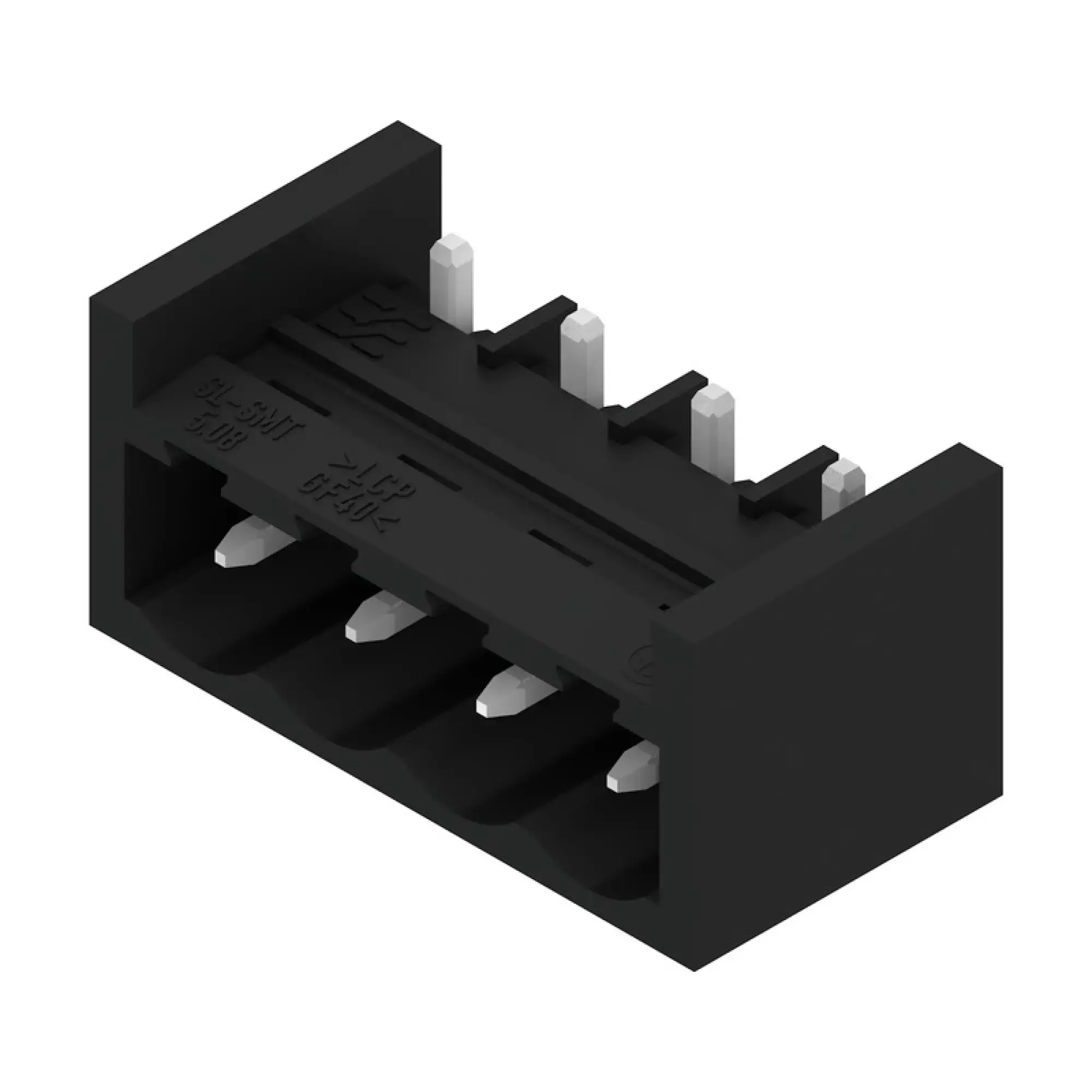 Weidmüller 1877610000 PCB connector (board connection), 320 V, 27.5 A, Pitch in mm: 5.08, Number of poles: 4, THT/THR solder connection, Tape (img_001)