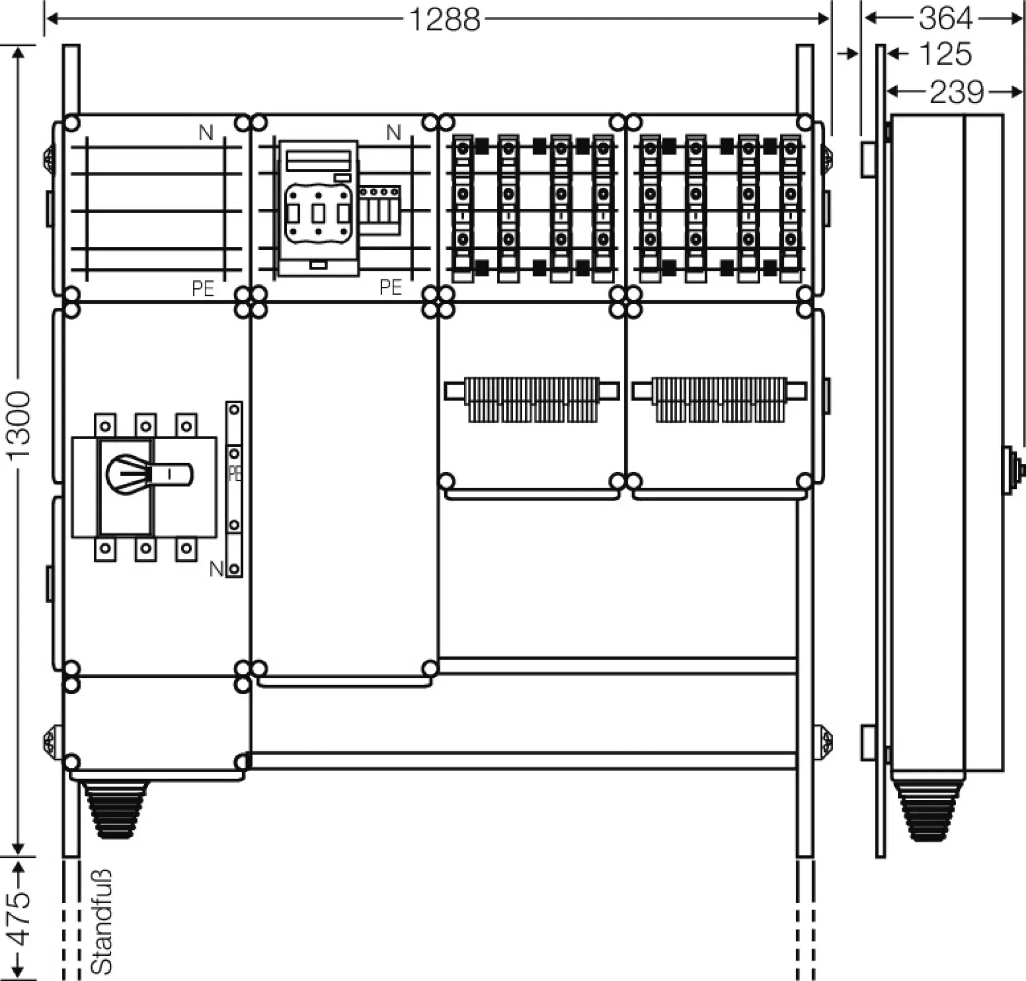 Hensel 65000142 Ladeverteiler für bis zu 8 Ladepunkte à 22kW Mi EV 22kW 8001 (img_002)