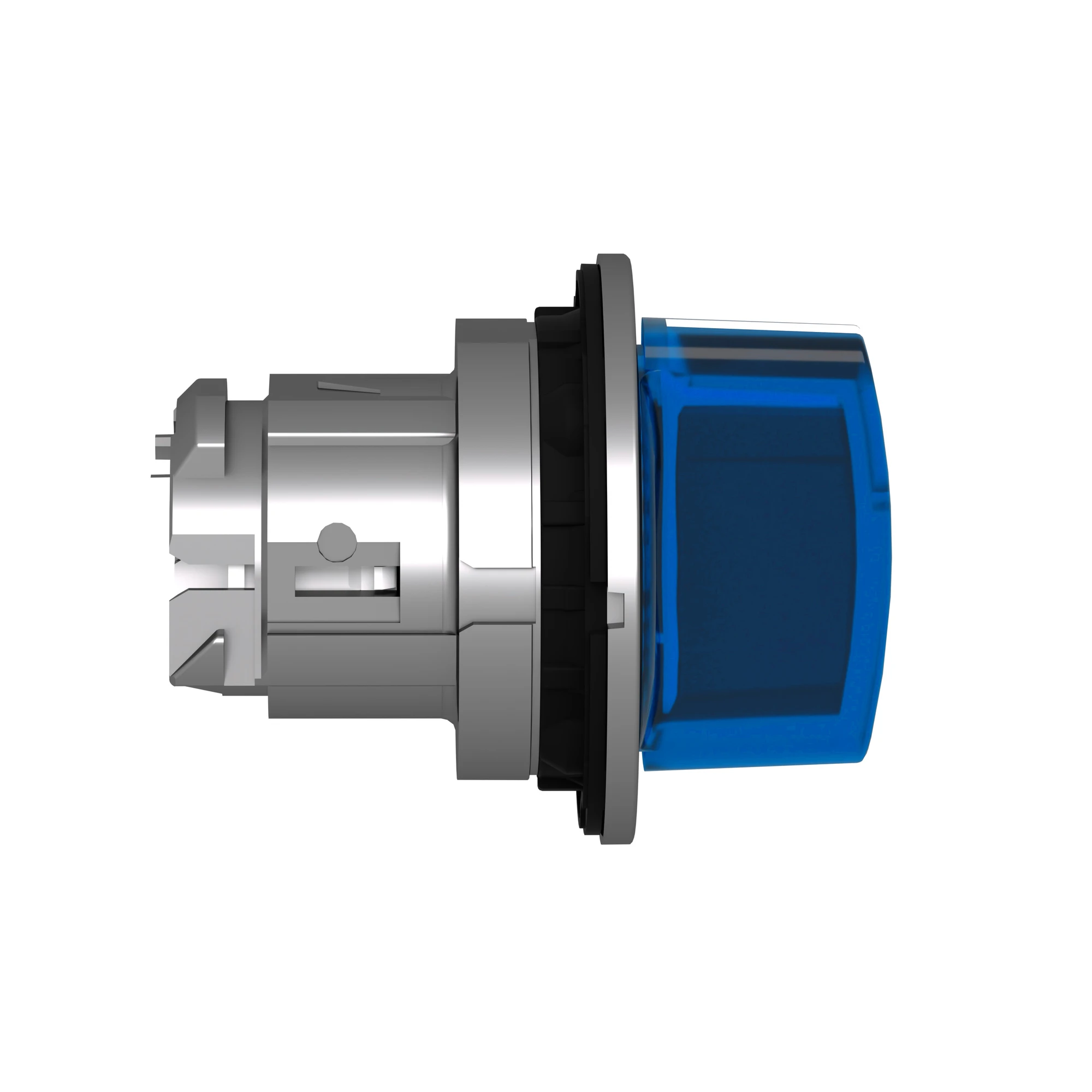 Schneider Electric ZB4FK1563 Illuminated selector switch, front element, Harmony XB4F, metal, 30mm, blue, for universal LED, 3 positions, center detent (img_004)