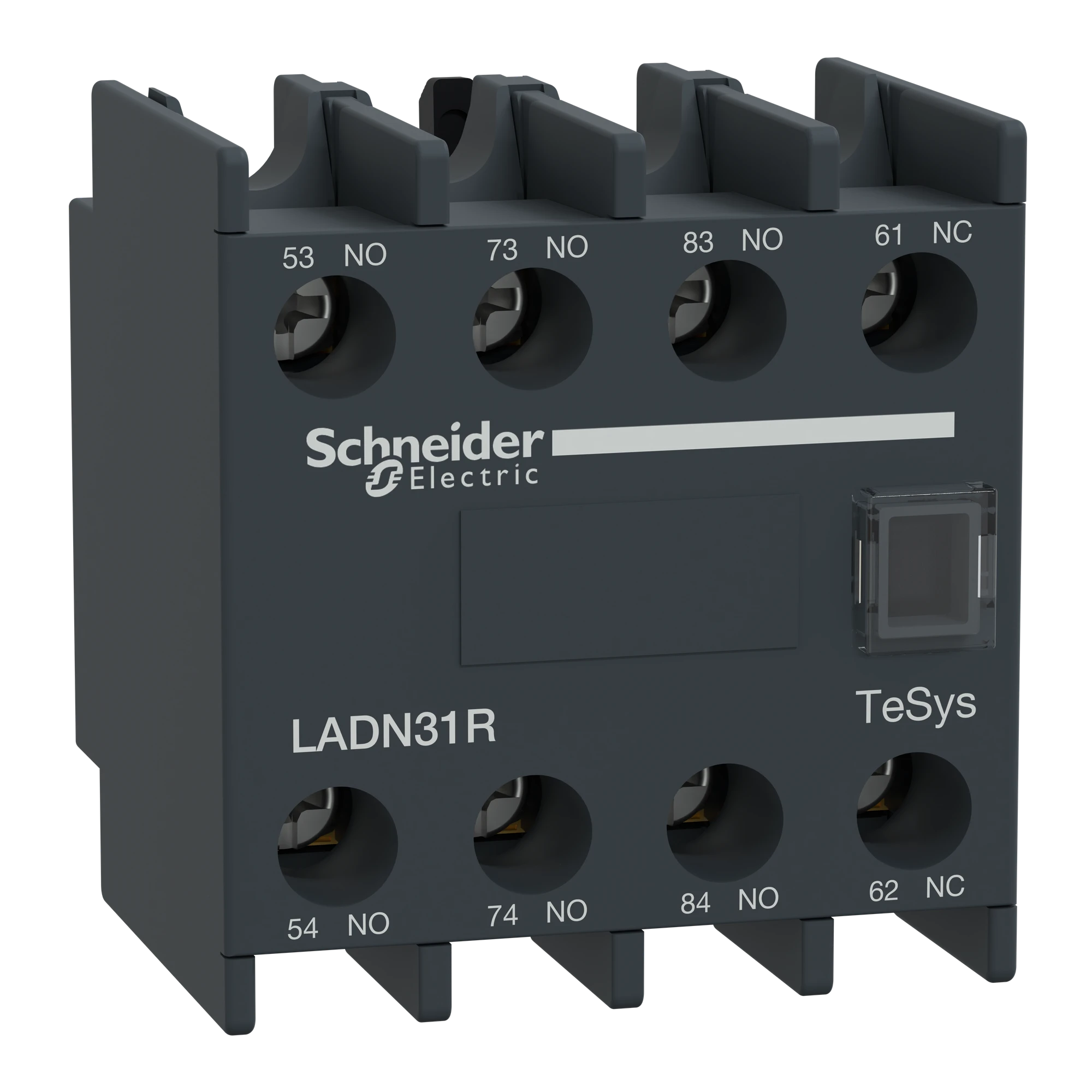Schneider Electric LADN31R Auxiliary Contact Block, TeSys Deca, 3NO+1NC, Screw Terminals (img_001)
