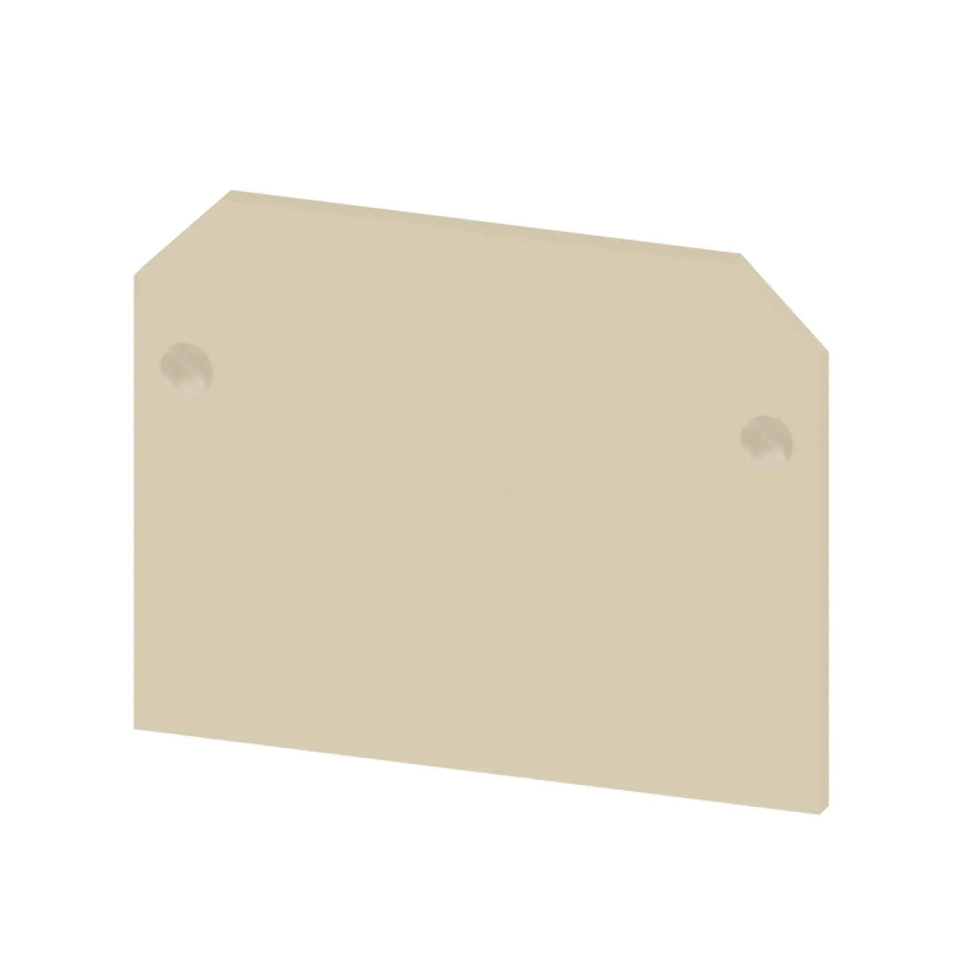 Weidmüller 0460560000 End plate (terminals), beige, Height: 39 mm, Width: 1.5 mm, V-2, PA 66 (img_001)