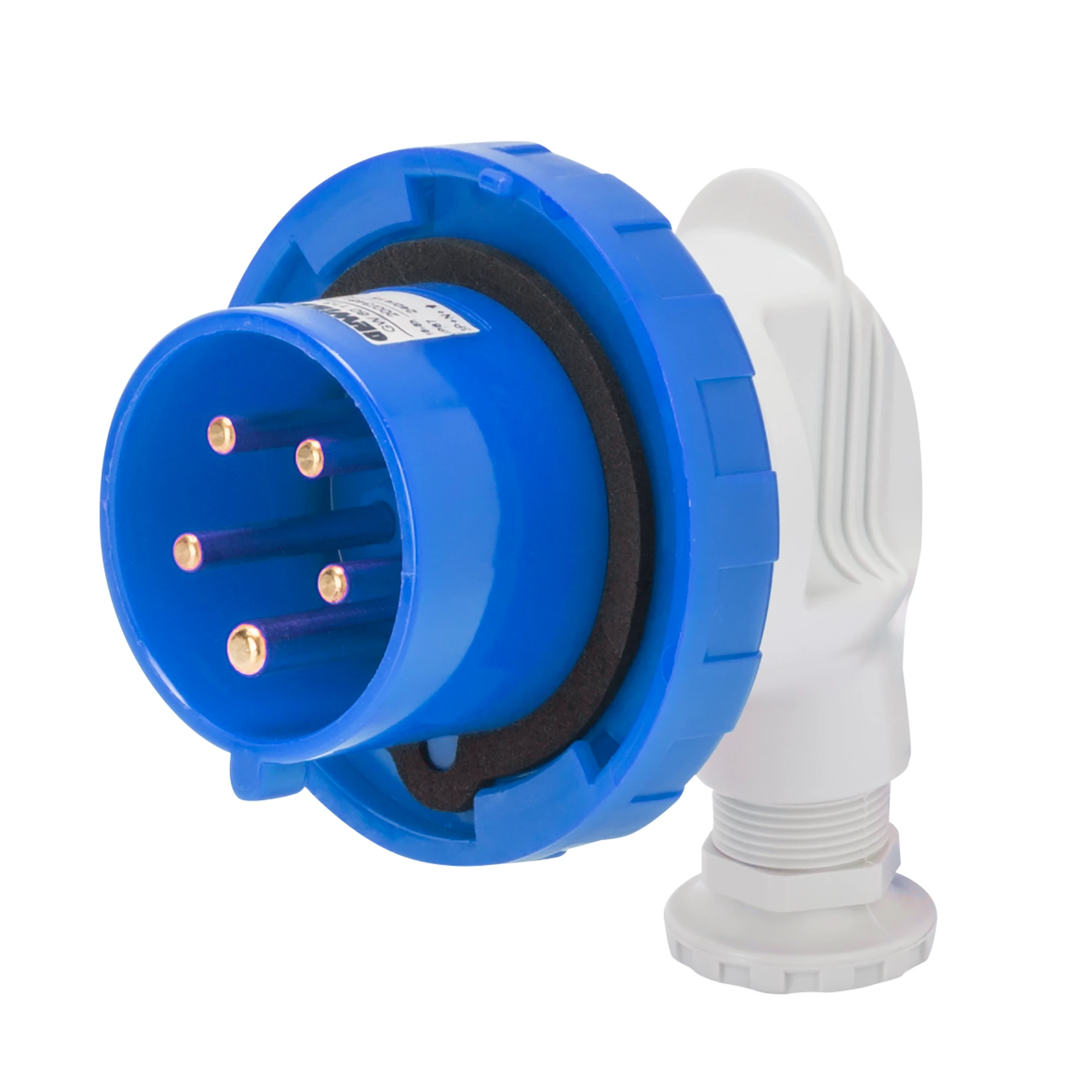 GEWISS GW60121 90° PLUG - IP67 - 3P+N+E 32A 200-250V 50/60HZ - BLUE - 9H - SCREW WIRING (img_001) GEWISS GW60121 90° PLUG - IP67 - 3P+N+E 32A 200-250V 50/60HZ - BLUE - 9H - SCREW WIRING (img_001)