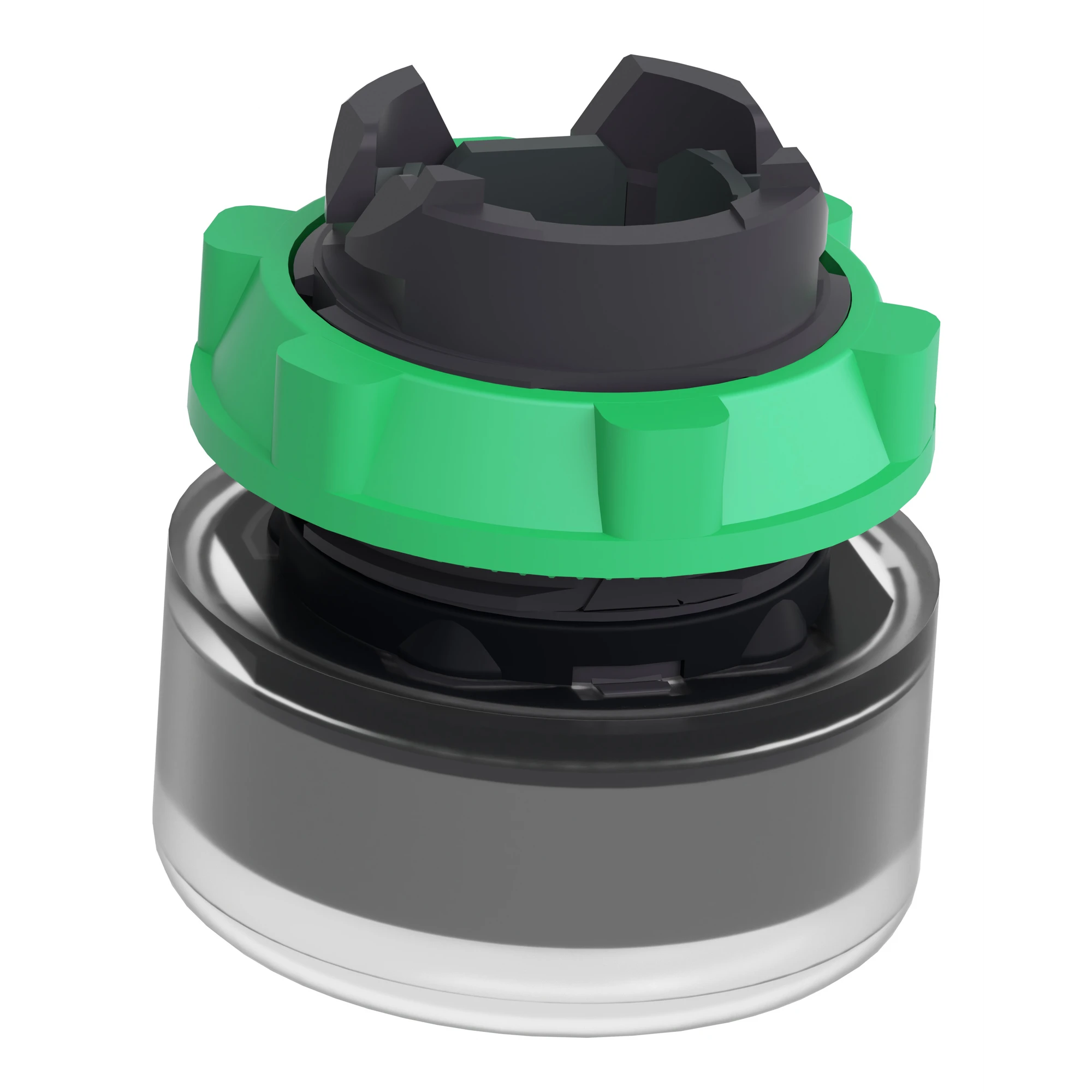 Schneider Electric ZB5AW533C0 Illuminated push button, front element, Harmony XB5, plastic, 22mm, light grey, green, for universal LED, with protective cap (img_007) Schneider Electric ZB5AW533C0 Illuminated push button, front element, Harmony XB5, plastic, 22mm, light grey, green, for universal LED, with protective cap (img_007)