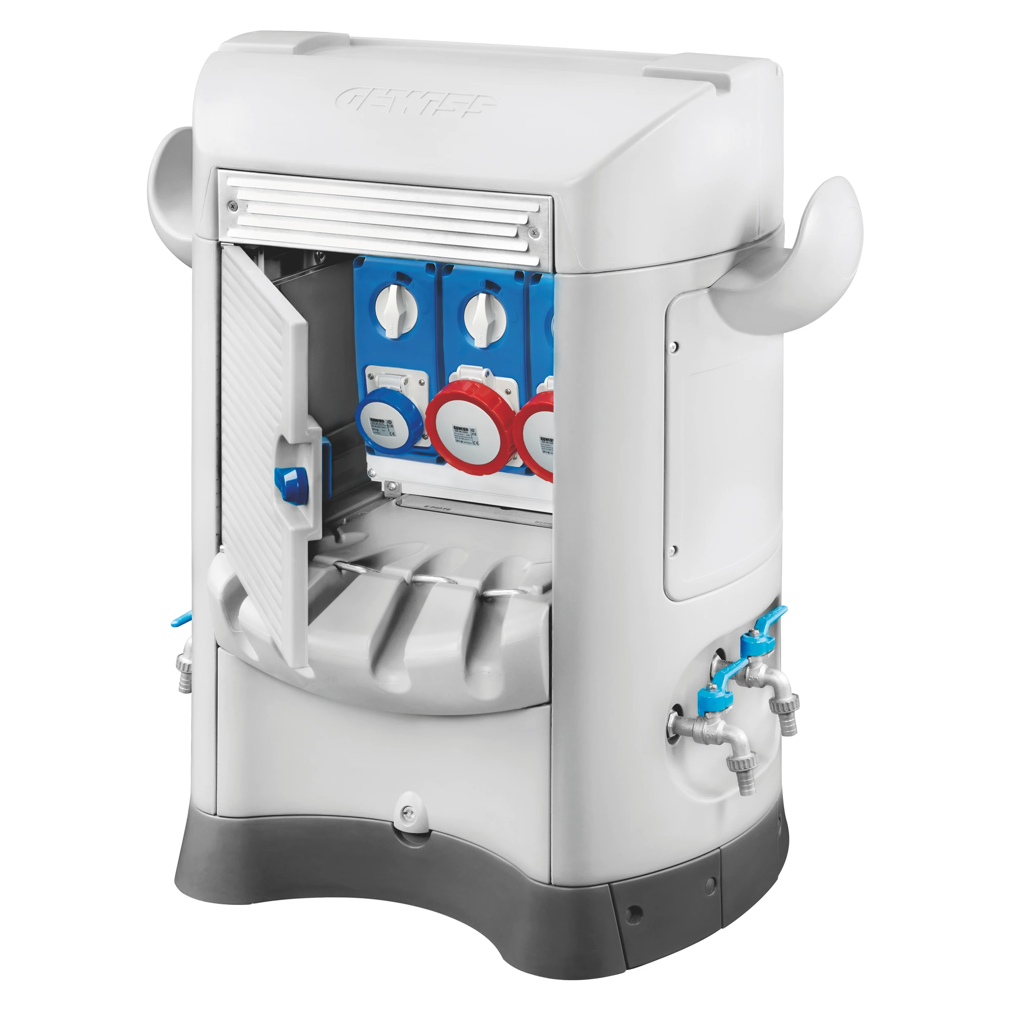 GEWISS GW68803W QMC125B - WIRED - SINGLE SIDE TAKE-OFF - 1 SOCKET OUTLET 2P+E 16A + 2 SOCKET OUTLET 3P+N+E 32A - IP55 - WHITE (img_001) GEWISS GW68803W QMC125B - WIRED - SINGLE SIDE TAKE-OFF - 1 SOCKET OUTLET 2P+E 16A + 2 SOCKET OUTLET 3P+N+E 32A - IP55 - WHITE (img_001)