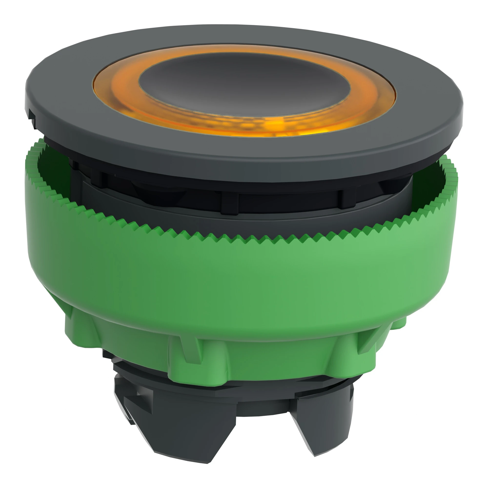 Schneider Electric ZB5FW953 Illuminated Push Button, Front Element, Harmony XB5F, Plastic, 30mm, Orange, for Universal LED, Illuminated Ring (img_005)