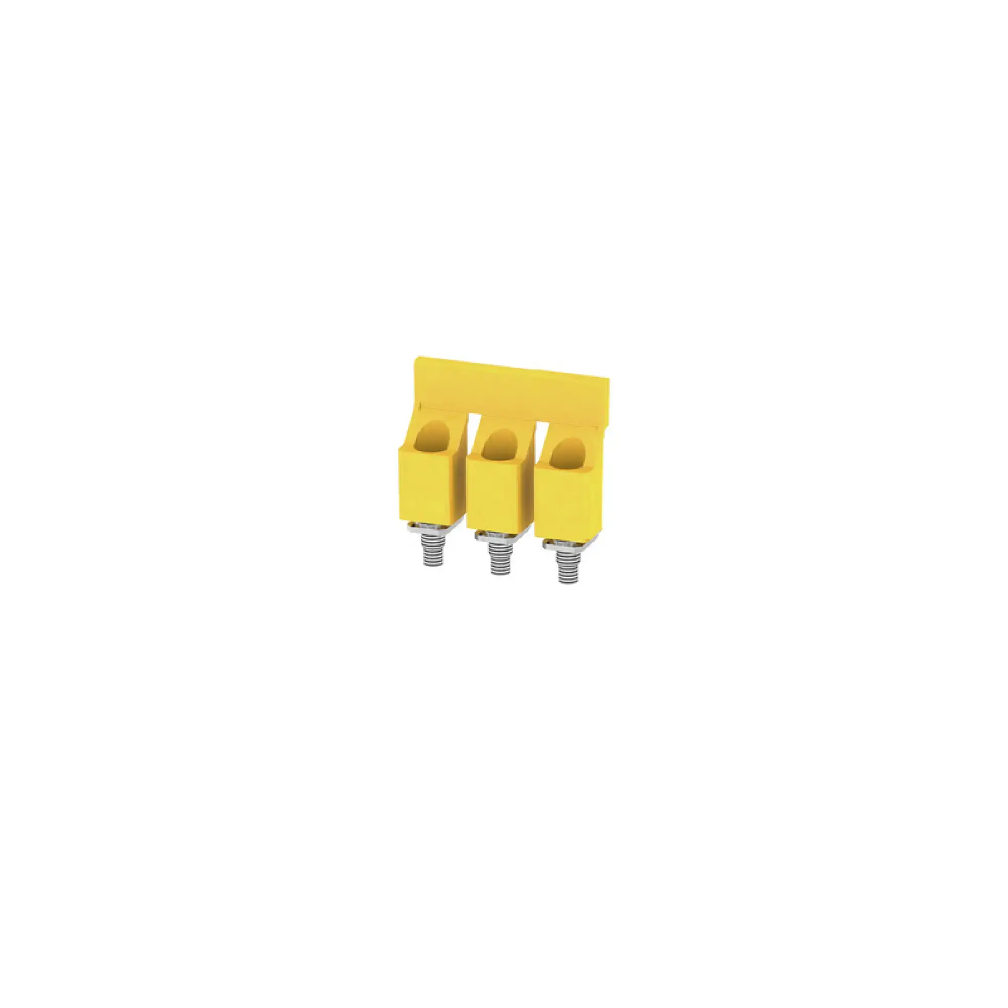 Weidmüller 1055160000 Cross-connector (terminal), when screwed in, yellow, 101 A, Number of poles: 3, Pitch in mm: 11.90, Insulated: Yes, Width: 10.4 mm (img_001) Weidmüller 1055160000 Cross-connector (terminal), when screwed in, yellow, 101 A, Number of poles: 3, Pitch in mm: 11.90, Insulated: Yes, Width: 10.4 mm (img_001)