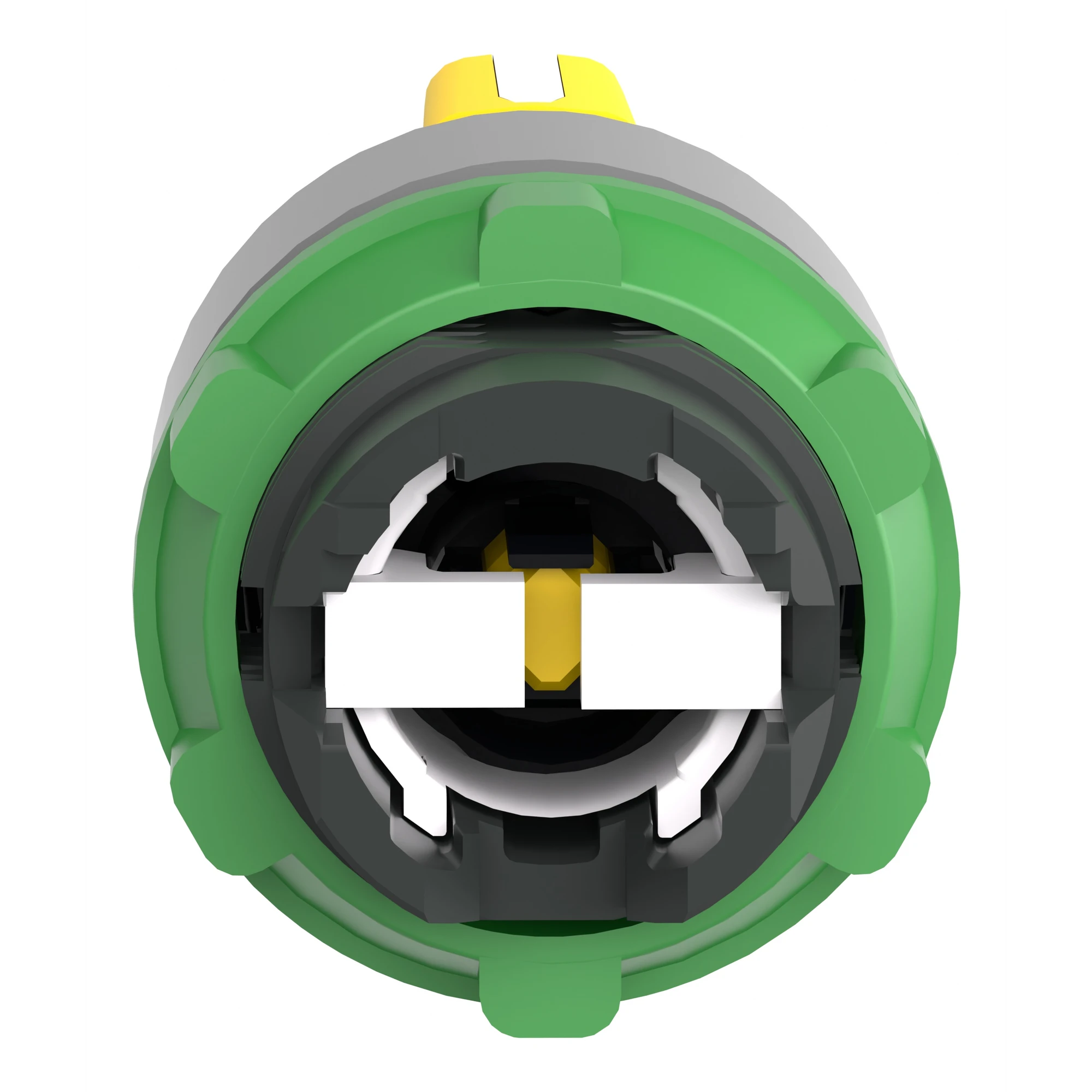 Schneider Electric ZB5AD504C0 Selector Switch, Front Element, Harmony XB5, Plastic, 22mm, Light Grey, Red, 3 Positions, Center Retained (img_002)