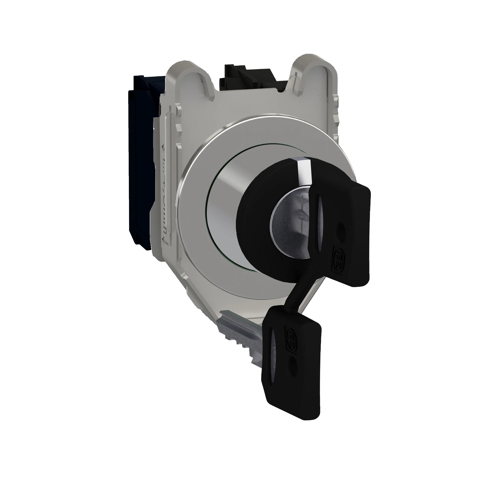 Schneider Electric XB4FG03 Key switch, Harmony XB4F, metal, 30mm, black, 3 positions, latching, Ronis 455, 2S (img_001)